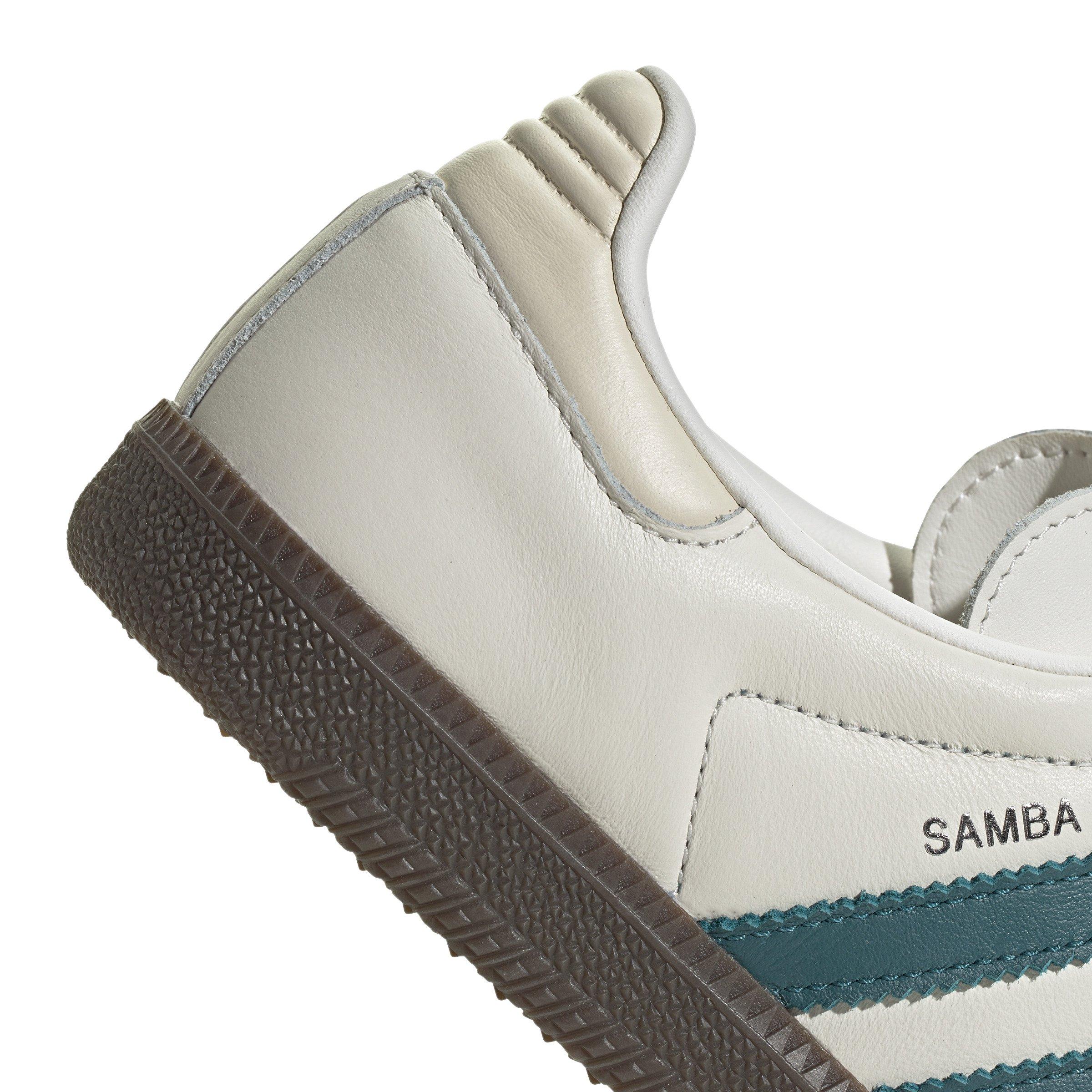 adidas Originals Samba OG "Cloud White/Legacy Teal/Wonder White" Women's Shoe - WHITE/TEAL/WHITE Thumbnail View 6