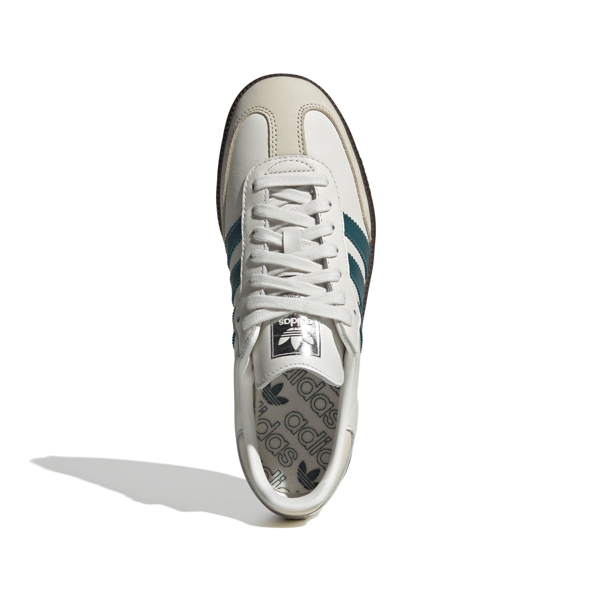 adidas Originals Samba OG "Cloud White/Legacy Teal/Wonder White" Women's Shoe - WHITE/TEAL/WHITE Thumbnail View 7