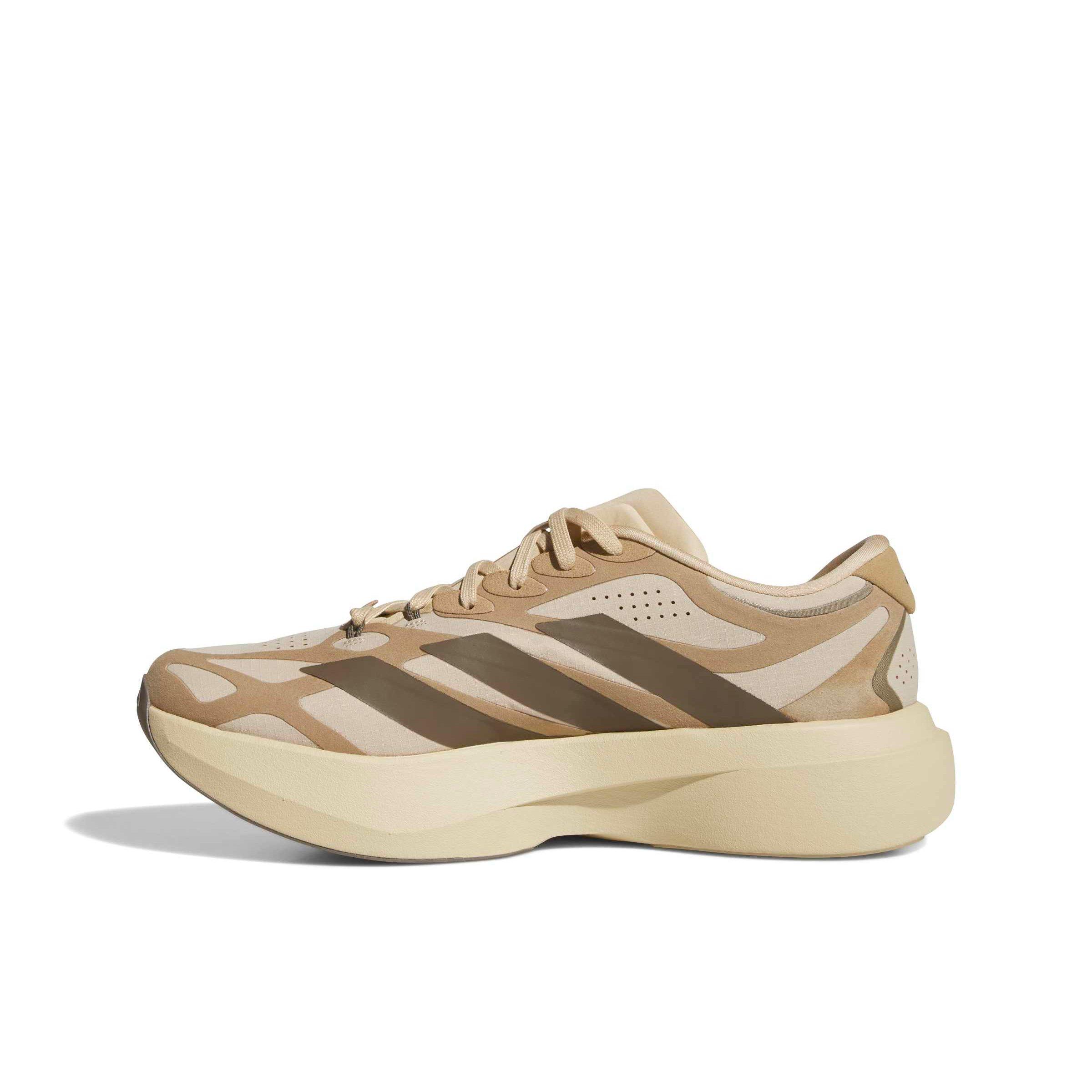 adidas Adizero EVO SL EXO Suede "Magic Beige/Cargo Brown/Cardboard" Men's Running Shoe - BEIGE/BROWN/CARDBOARD