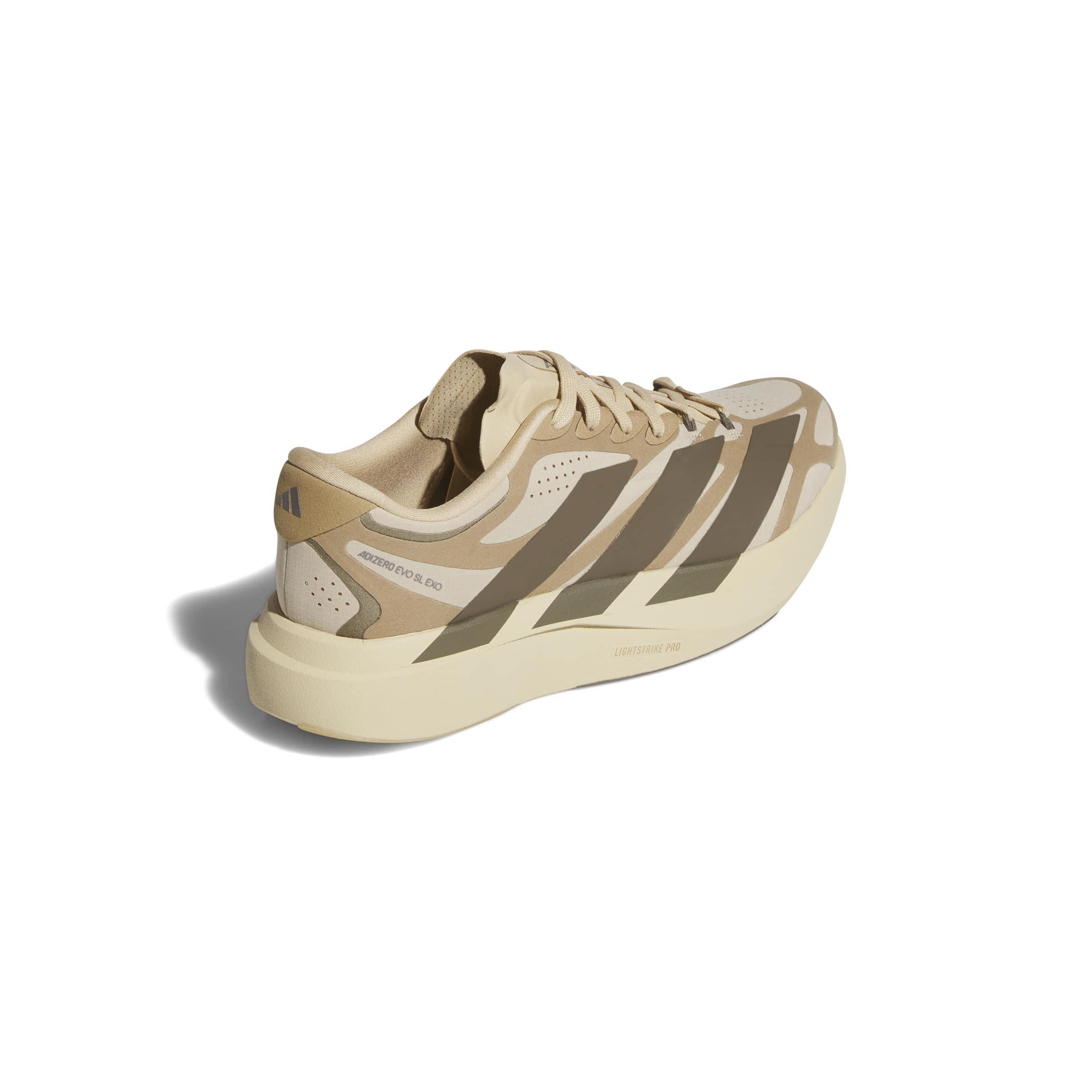 adidas Adizero EVO SL EXO Suede "Magic Beige/Cargo Brown/Cardboard" Men's Running Shoe - BEIGE/BROWN/CARDBOARD