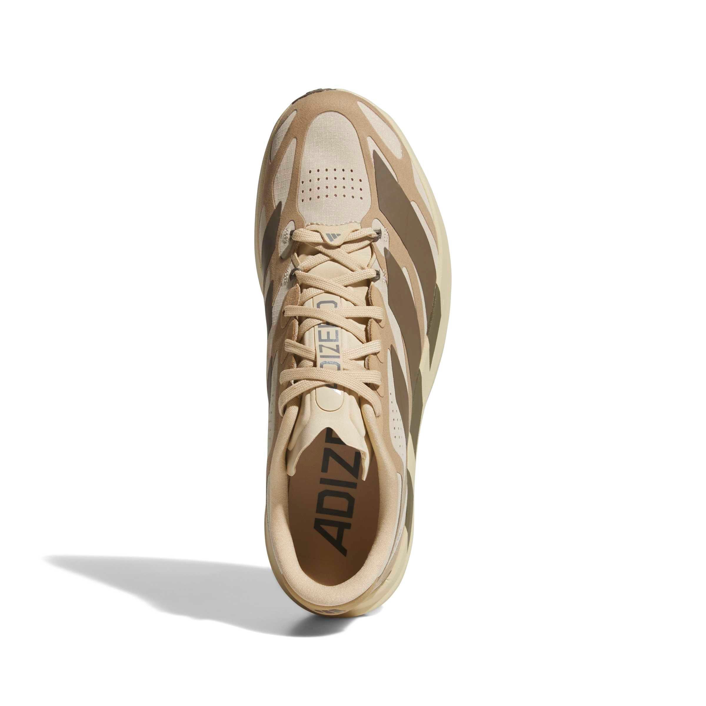 adidas Adizero EVO SL EXO Suede "Magic Beige/Cargo Brown/Cardboard" Men's Running Shoe - BEIGE/BROWN/CARDBOARD