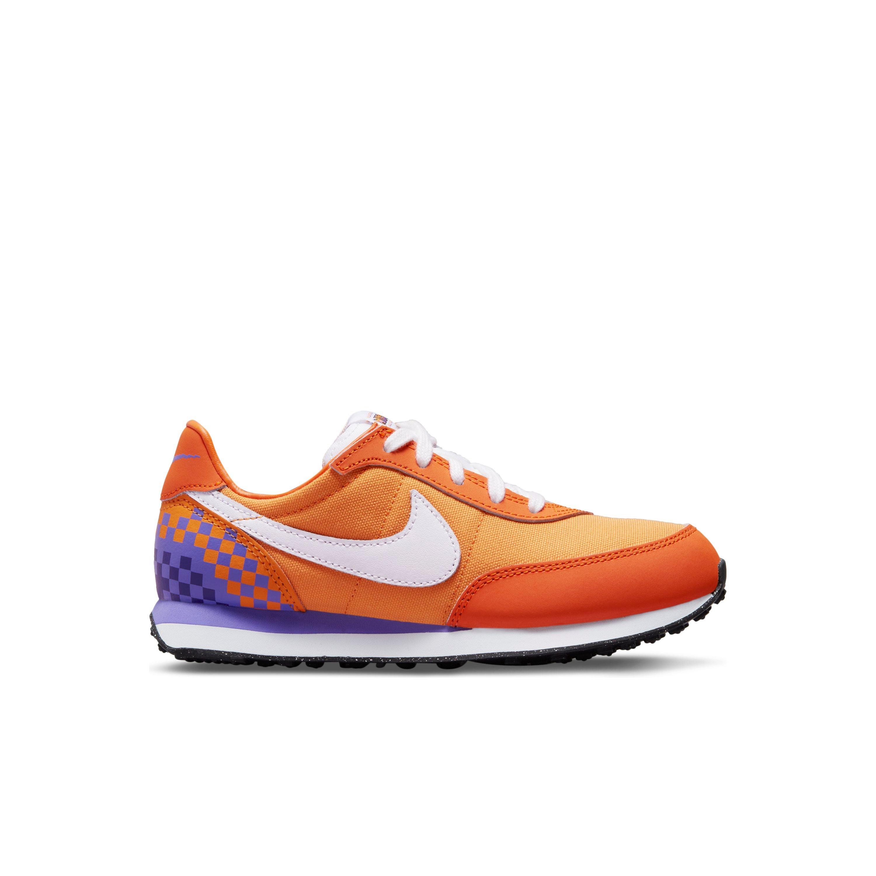 Nike Waffle Trainer 2 SE "Kumquat/White/Psychic Purple" Preschool Boys' Shoe - ORANGE Thumbnail View 1