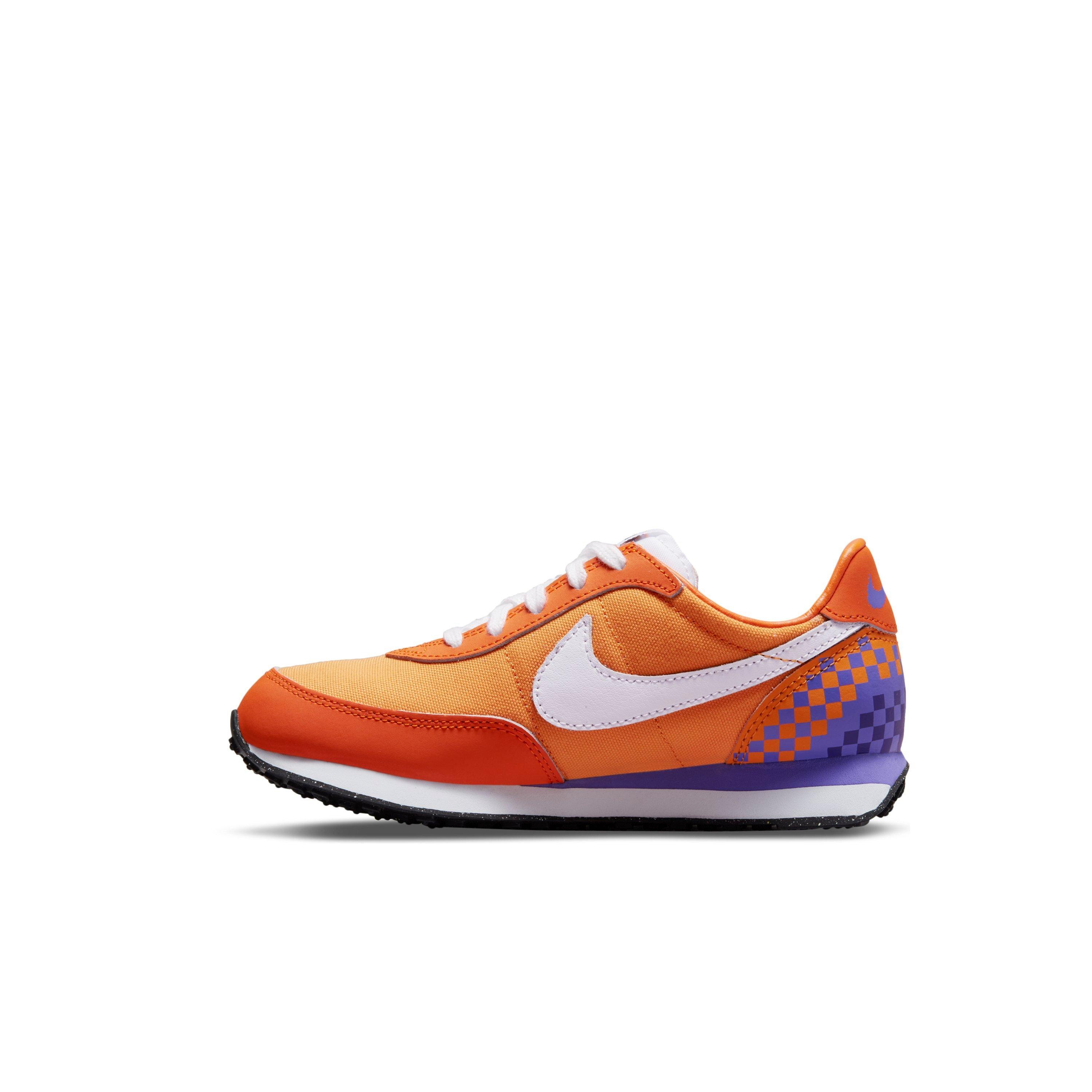Nike Waffle Trainer 2 SE "Kumquat/White/Psychic Purple" Preschool Boys' Shoe - ORANGE Thumbnail View 2