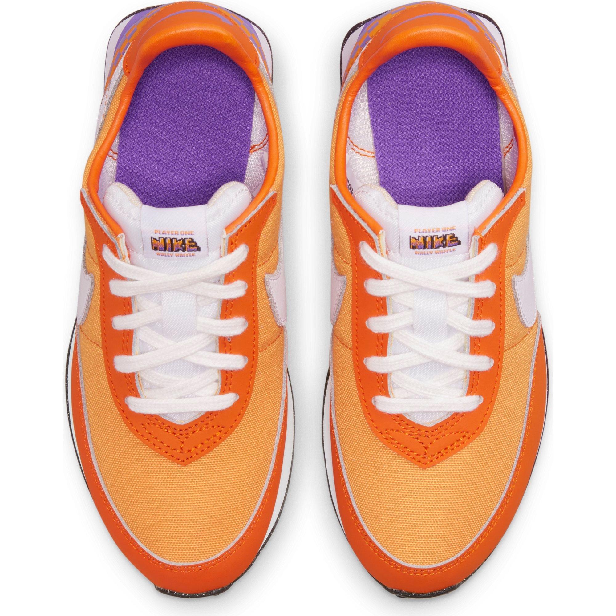 Nike Waffle Trainer 2 SE "Kumquat/White/Psychic Purple" Preschool Boys' Shoe - ORANGE Thumbnail View 4