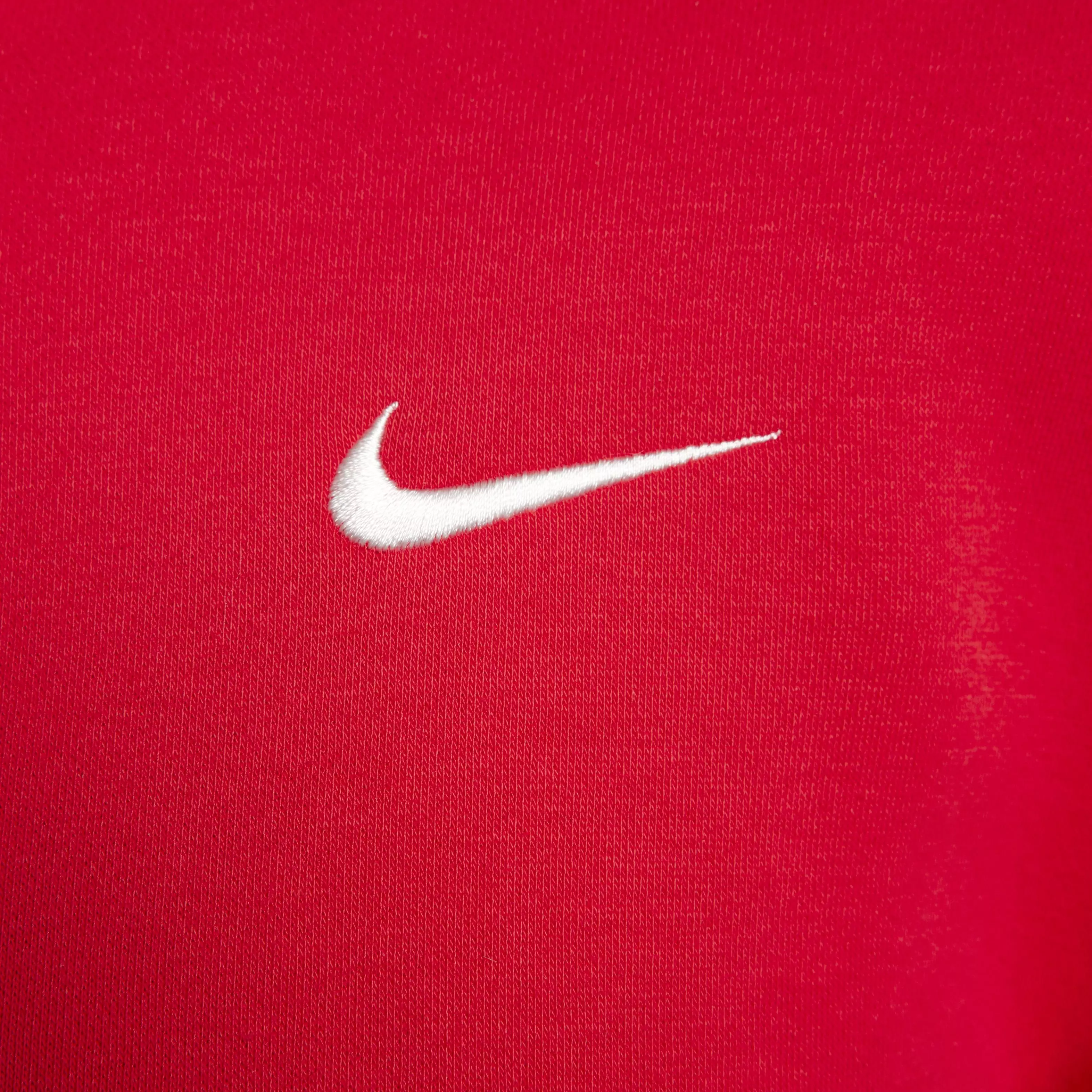 Nike Women's Sportswear Phoenix Fleece ​1/2-Zip Cropped Sweatshirt - Red - RED