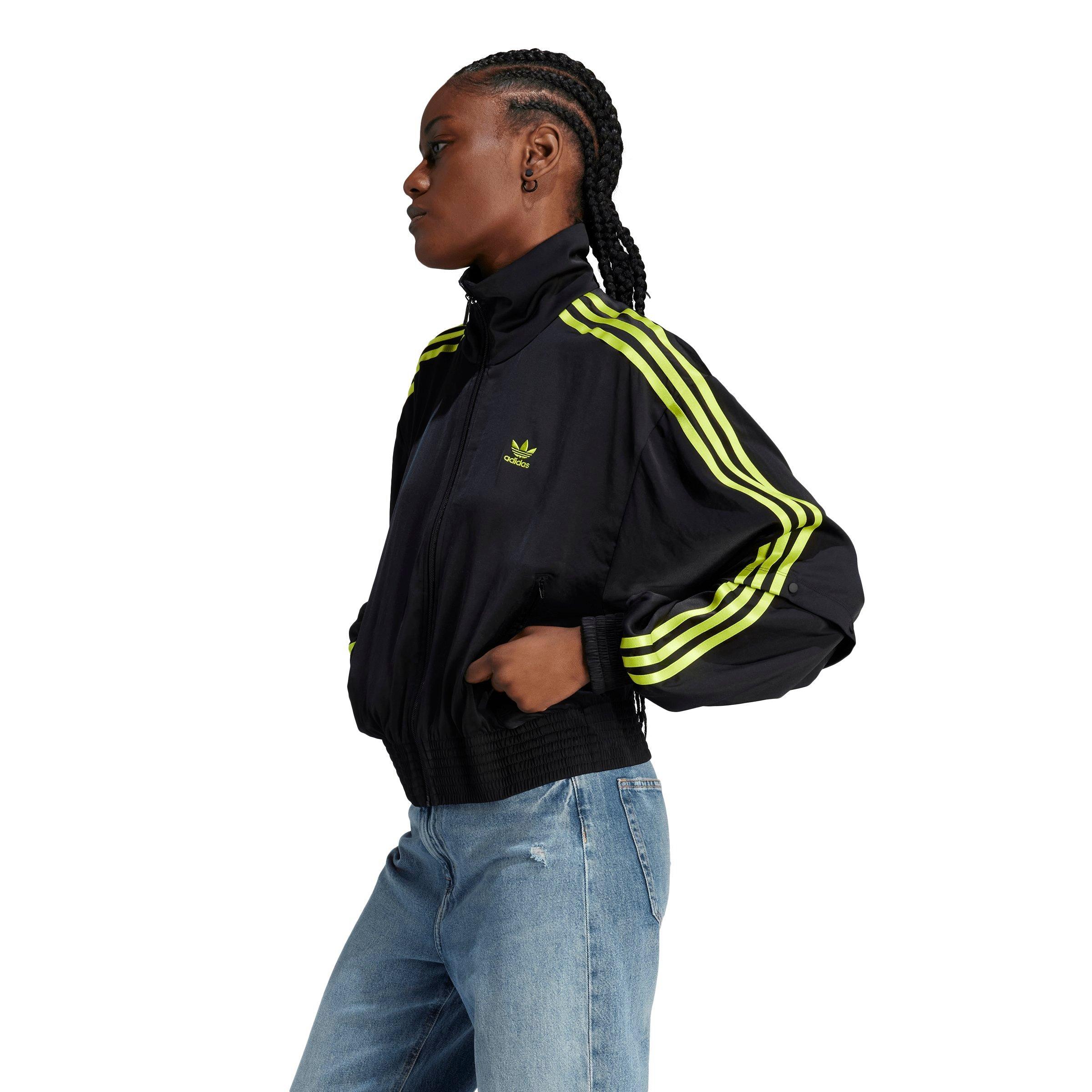 adidas Satin Firebird Track Jacket - Pink, Women's Lifestyle