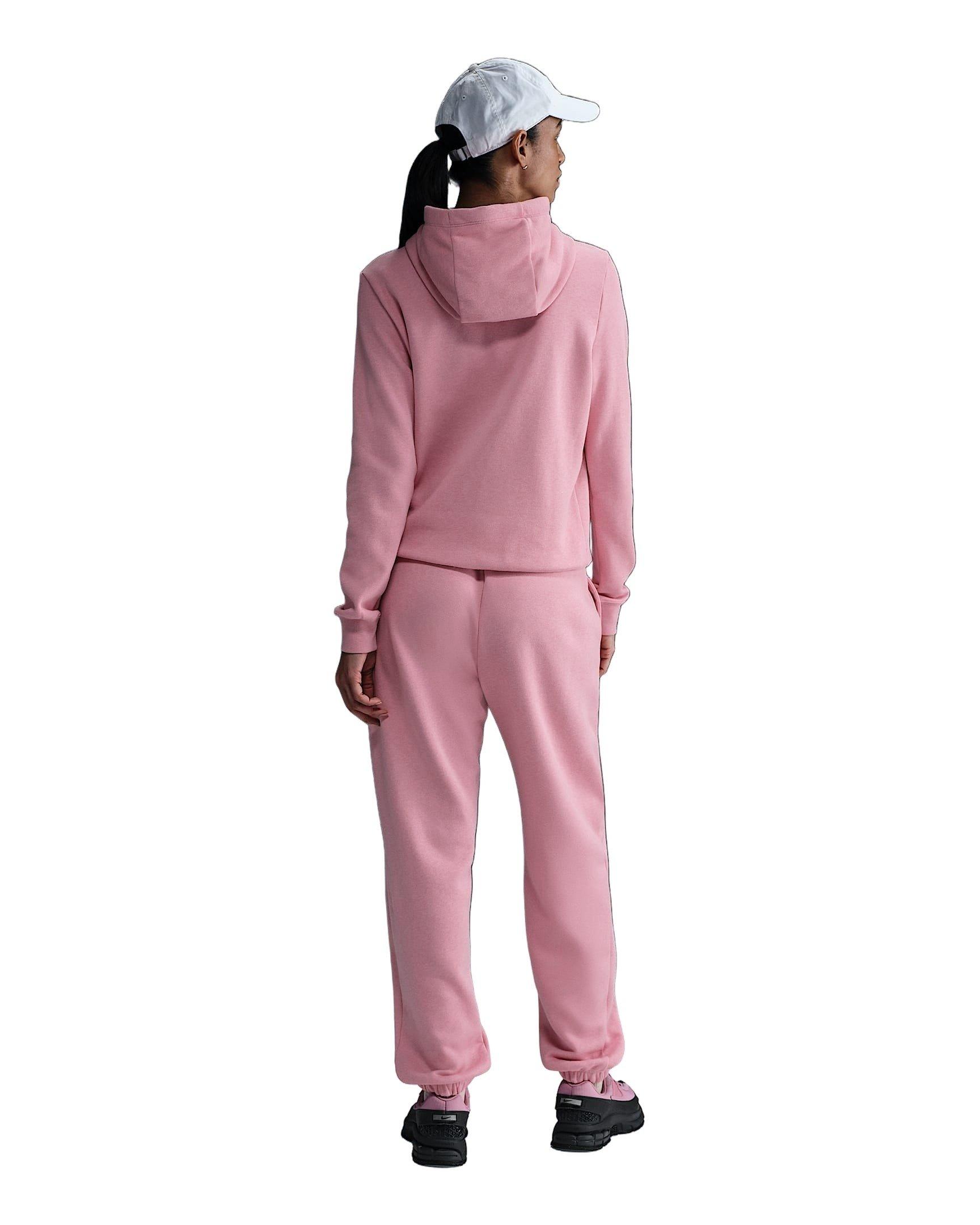 Nike Women's Sportswear Club Fleece Pullover Hoodie - Pink - PINK Thumbnail View 4