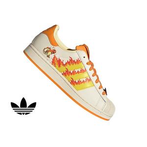 adidas Originals Pok&eacute;mon Superstar II "Charmander" Men's Shoe - CREAM/YELLOW/ORANGE