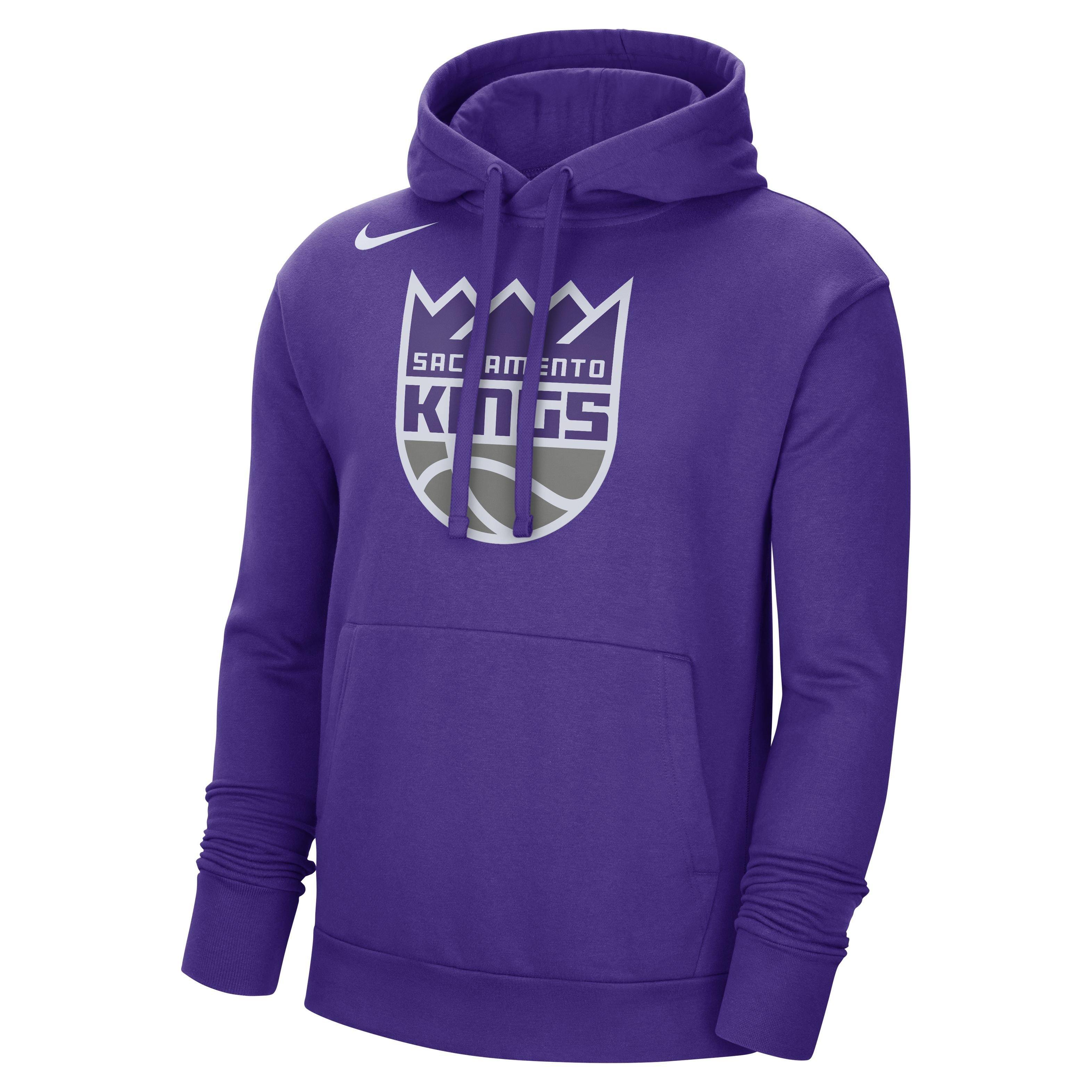 Sacramento Kings Logo Hoodie from Homage. | Royal Purple | Vintage Apparel from Homage.