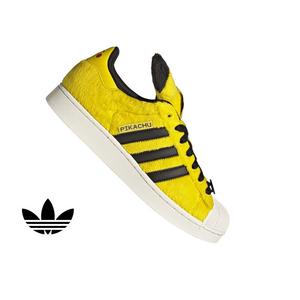 adidas Originals Pok&eacute;mon Superstar II "Pikachu" Men's Shoe - YELLOW/YELLOW/BLACK