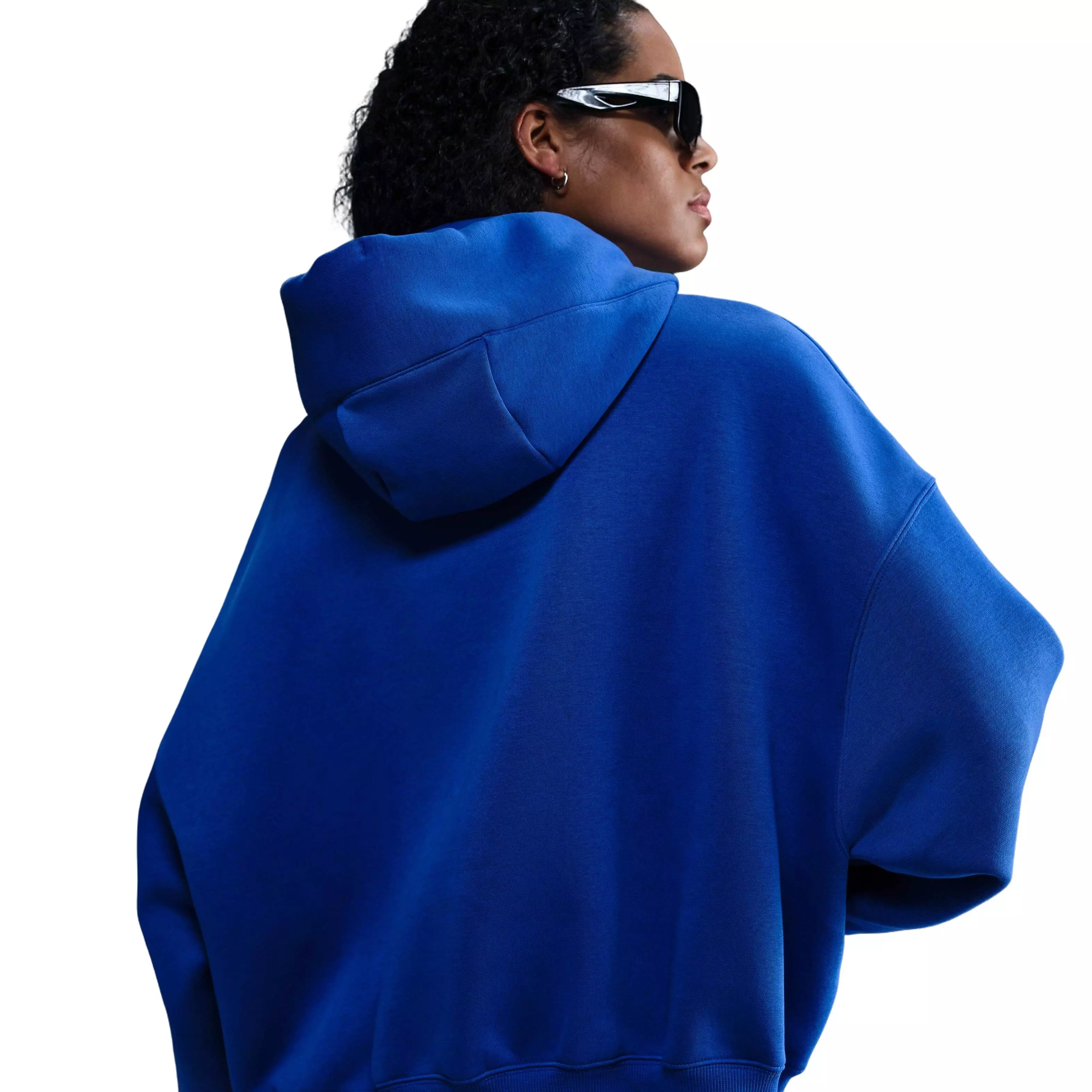 Nike Women's Sportswear Phoenix Fleece Over-Oversized Pullover Hoodie - Blue - BLUE
