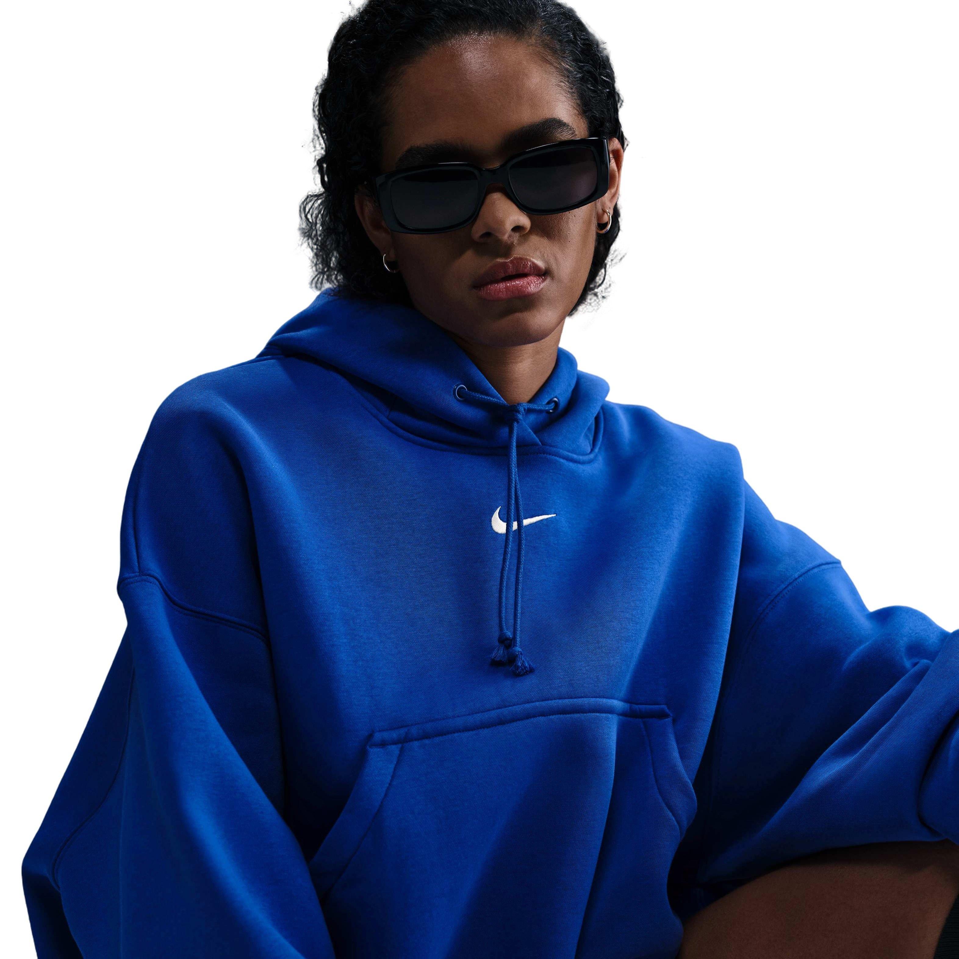 Nike Sportswear Phoenix Fleece Over-Oversized Women's Blue Pullover Hoodie
