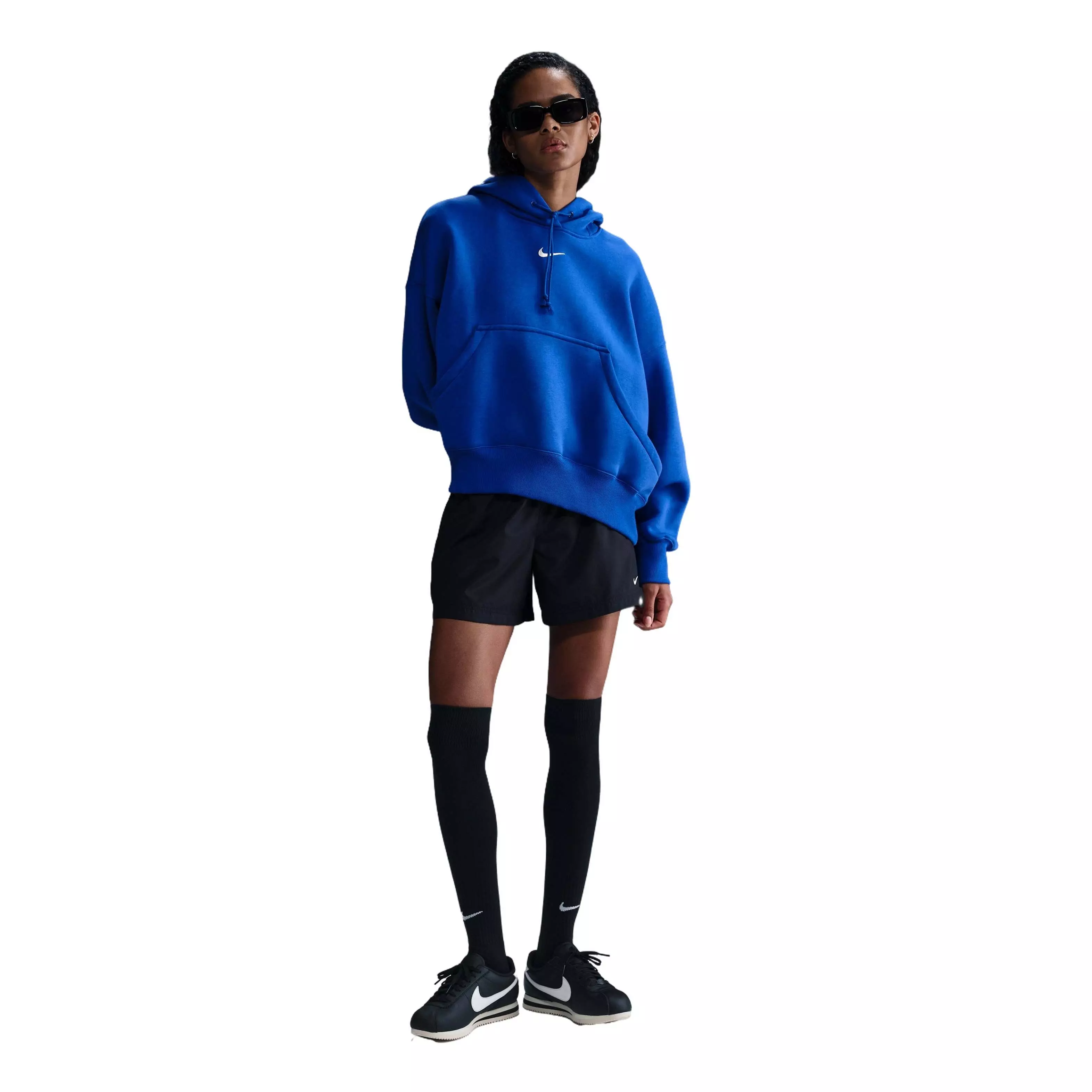 Nike Women's Sportswear Phoenix Fleece Over-Oversized Pullover Hoodie - Blue - BLUE
