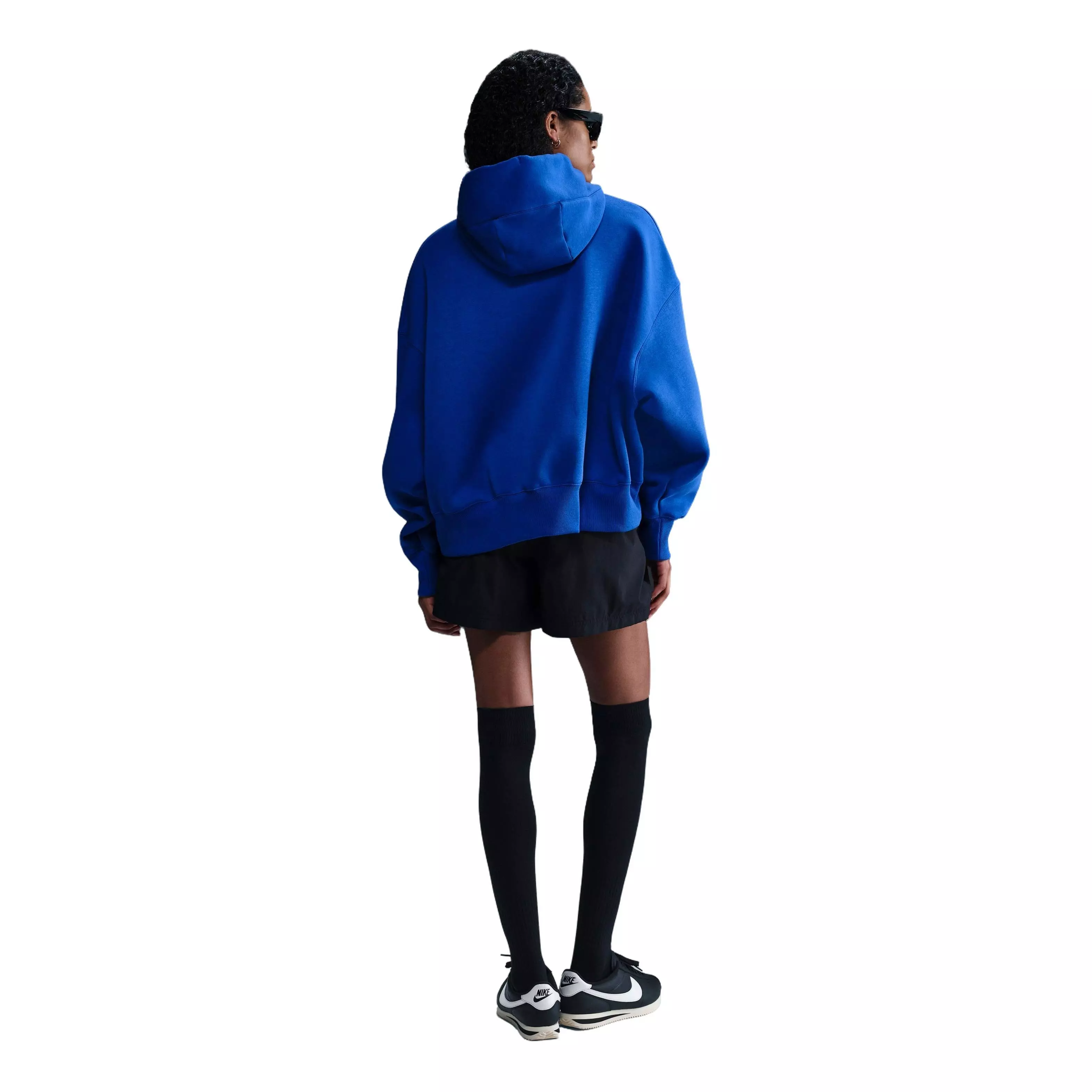 Nike Women's Sportswear Phoenix Fleece Over-Oversized Pullover Hoodie - Blue - BLUE