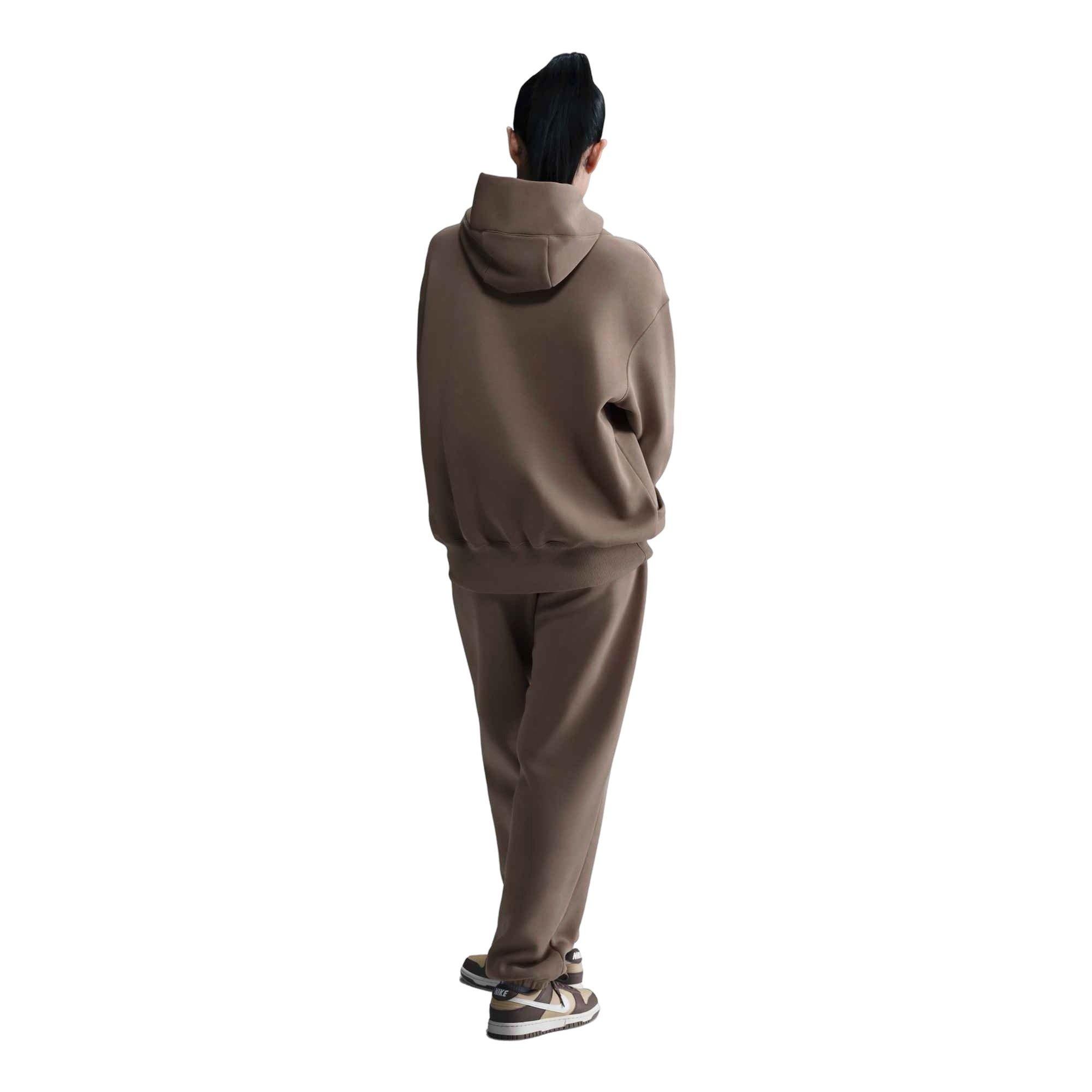 Nike Women's Sportswear Phoenix Fleece Oversized Pullover Hoodie - Brown - BROWN Thumbnail View 5