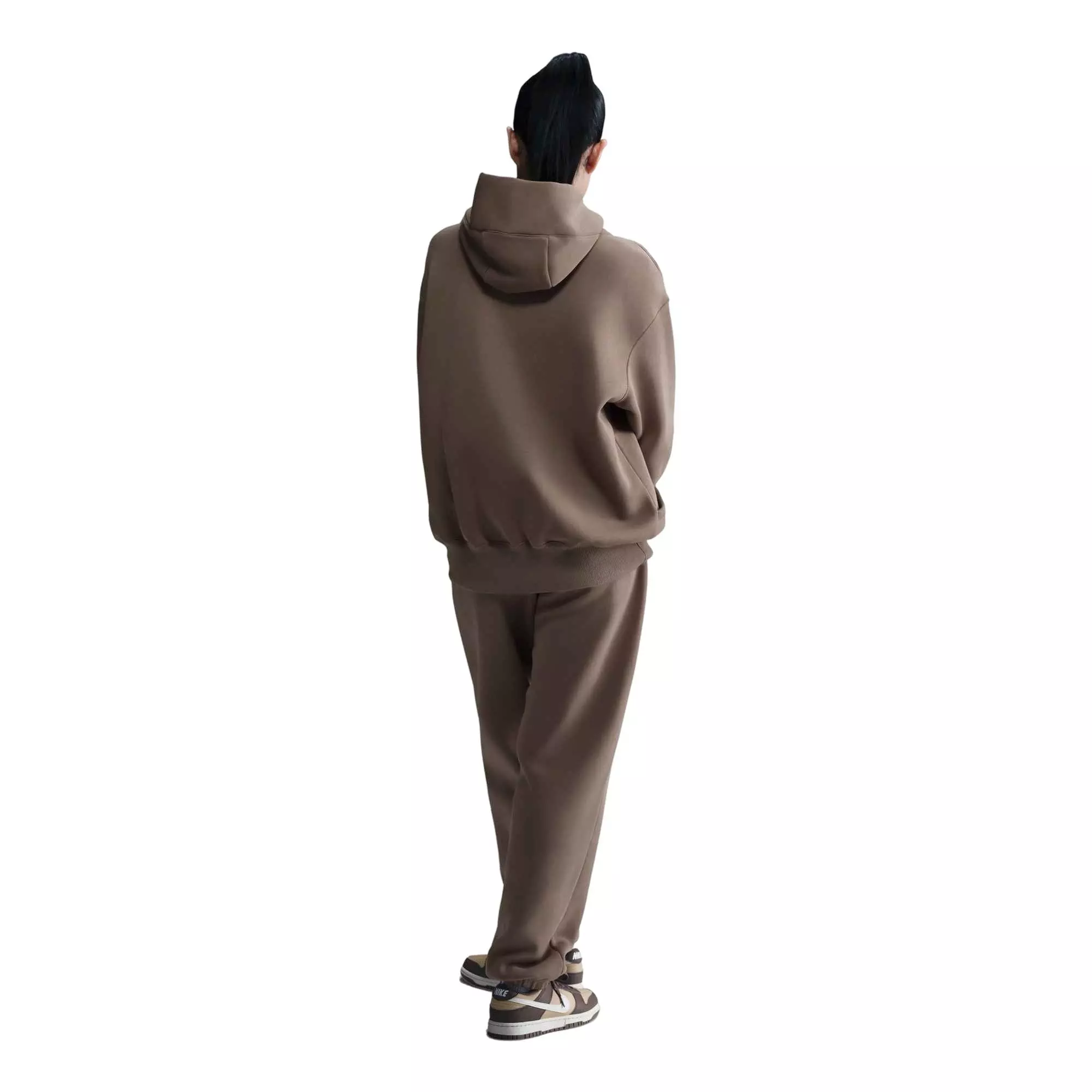 Nike Women's Sportswear Phoenix Fleece Oversized Pullover Hoodie - Mink Brown - MINK BROWN