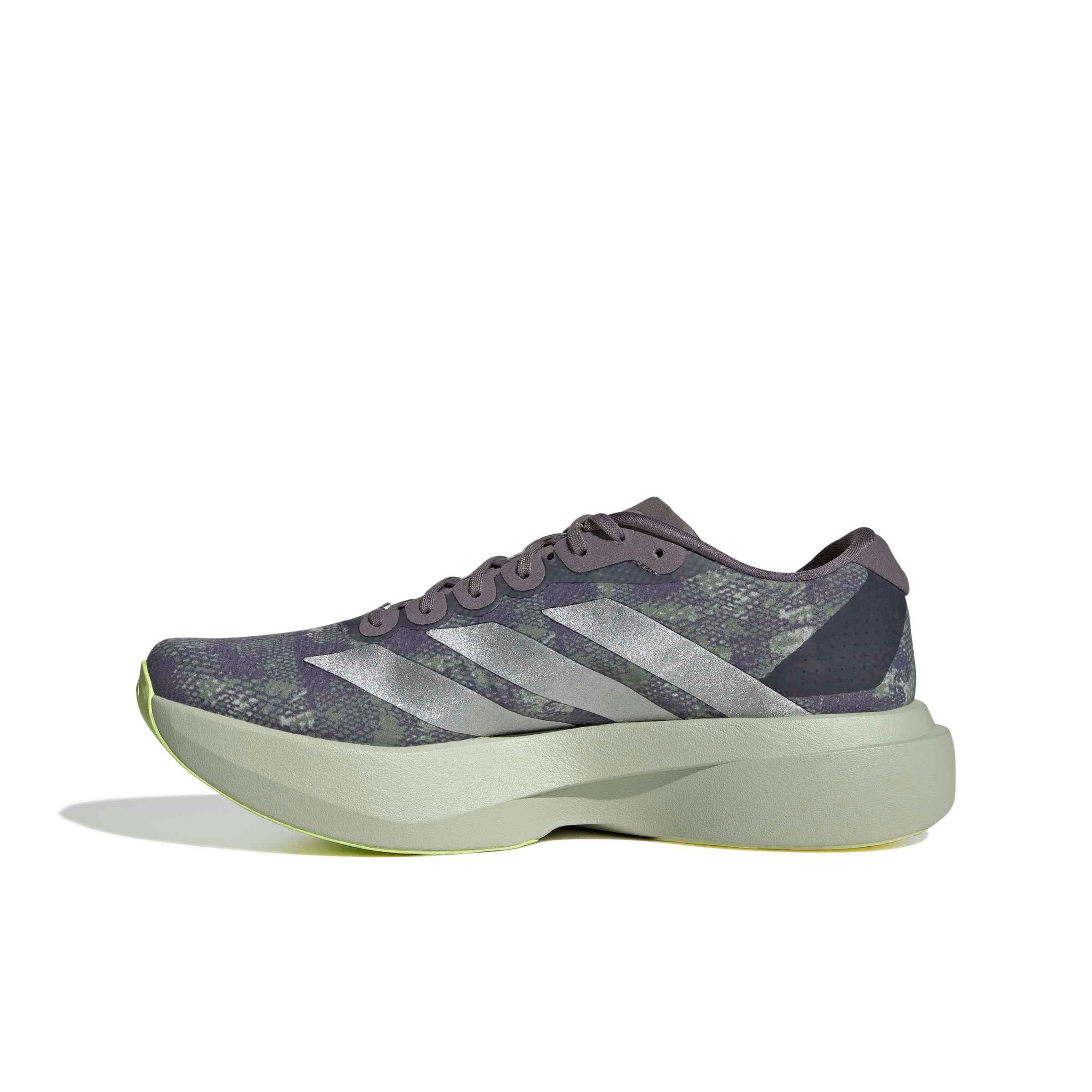 adidas Adizero EVO SL "Halo Green/Matte Silver/Semi Frozen Lemon" Men's Running Shoe - GREEN/SILVER/LEMON
