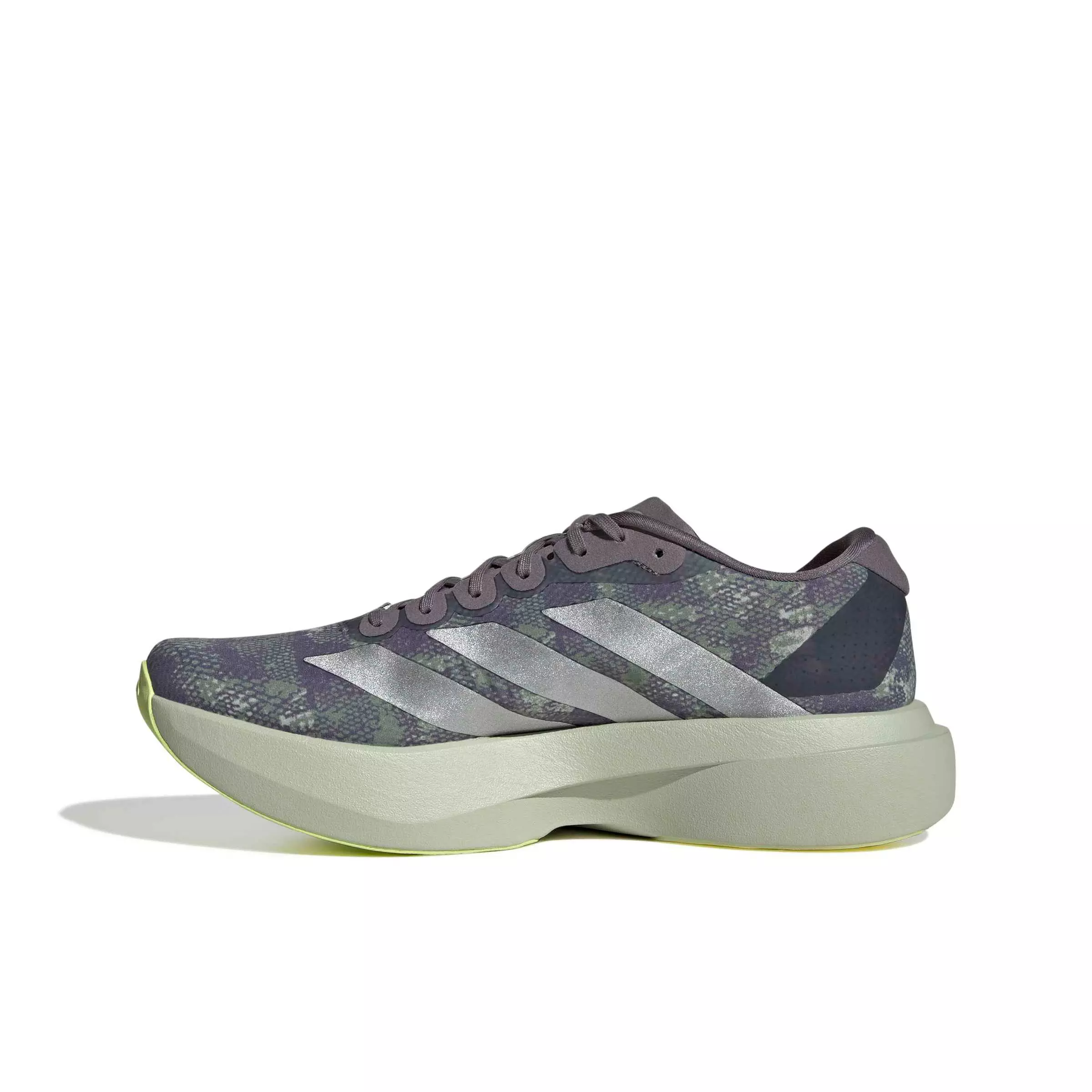 adidas Adizero EVO SL "Halo Green/Matte Silver/Semi Frozen Lemon" Men's Running Shoe - GREEN/SILVER/LEMON