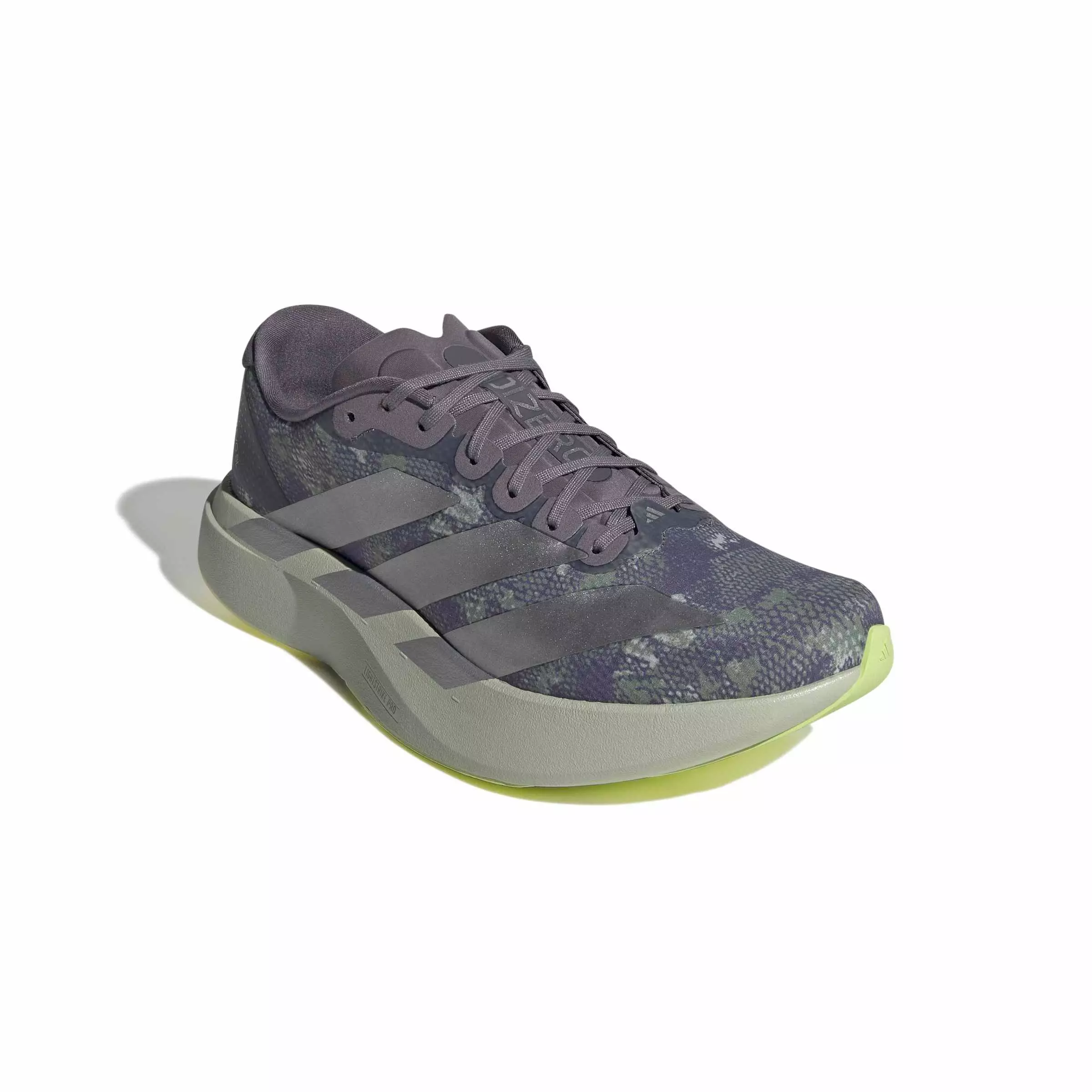adidas Adizero EVO SL "Halo Green/Matte Silver/Semi Frozen Lemon" Men's Running Shoe - GREEN/SILVER/LEMON