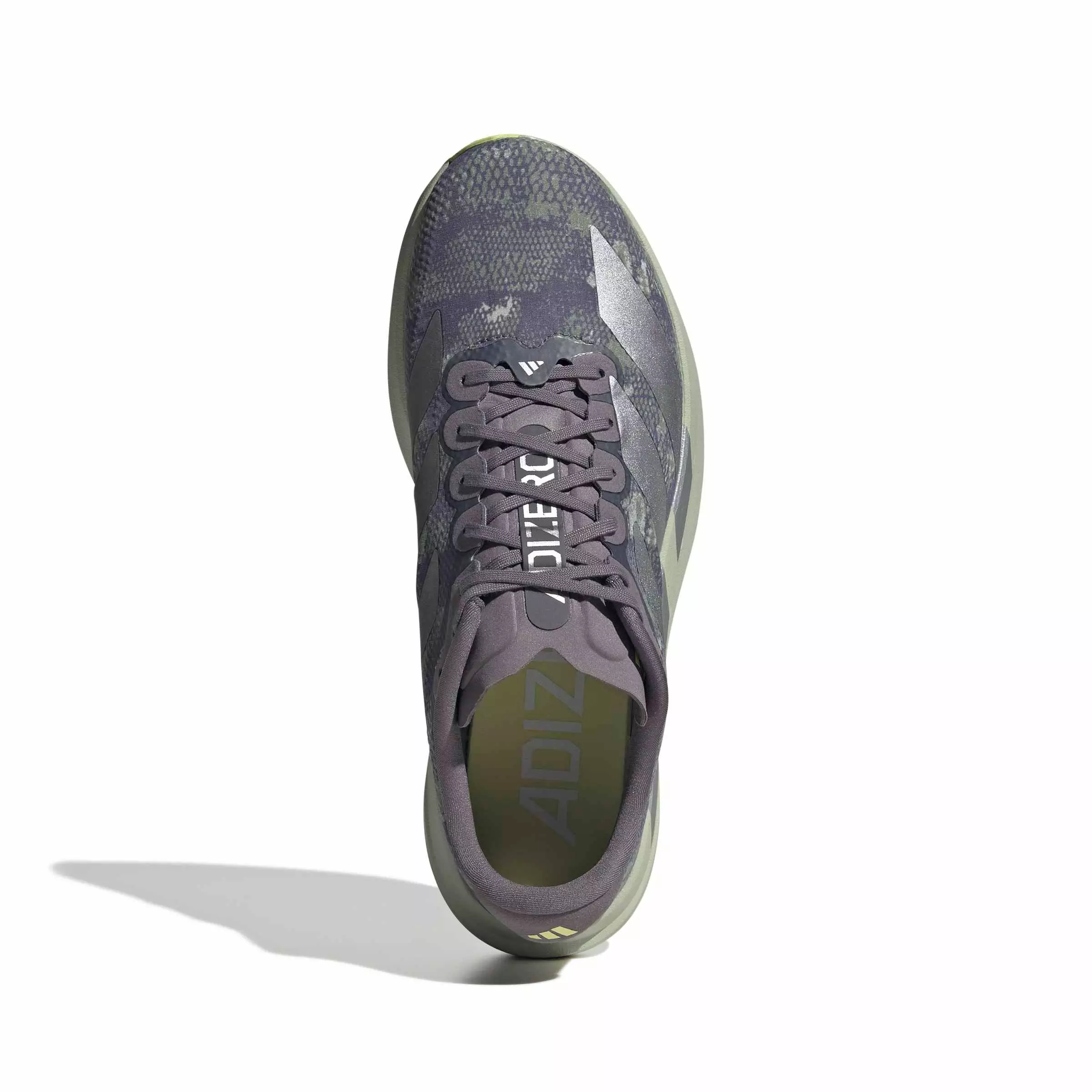 adidas Adizero EVO SL "Halo Green/Matte Silver/Semi Frozen Lemon" Men's Running Shoe - GREEN/SILVER/LEMON