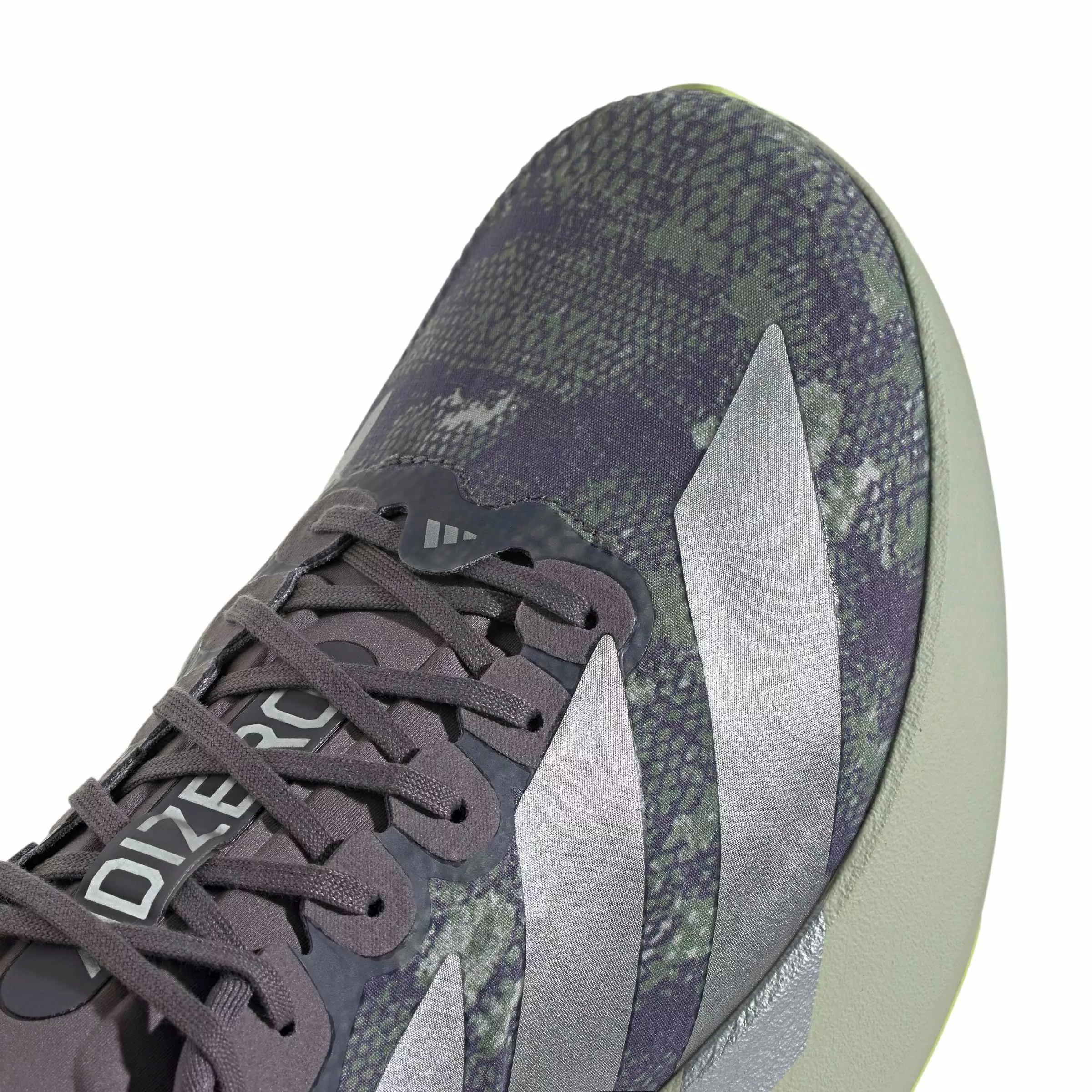 adidas Adizero EVO SL "Halo Green/Matte Silver/Semi Frozen Lemon" Men's Running Shoe - GREEN/SILVER/LEMON