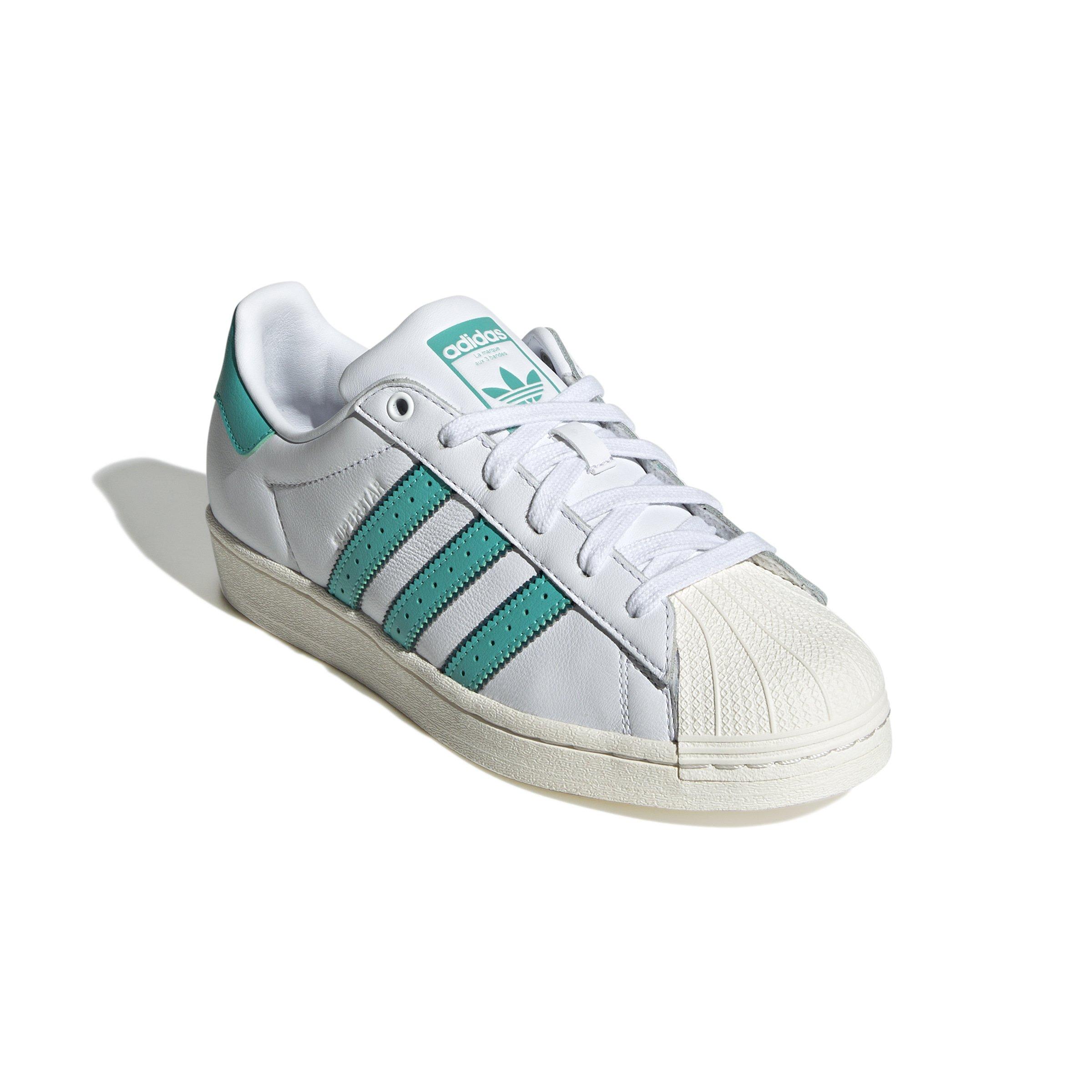 adidas Originals Superstar Women's "Ftwr White/Cloud White/Mint Rush" Shoe