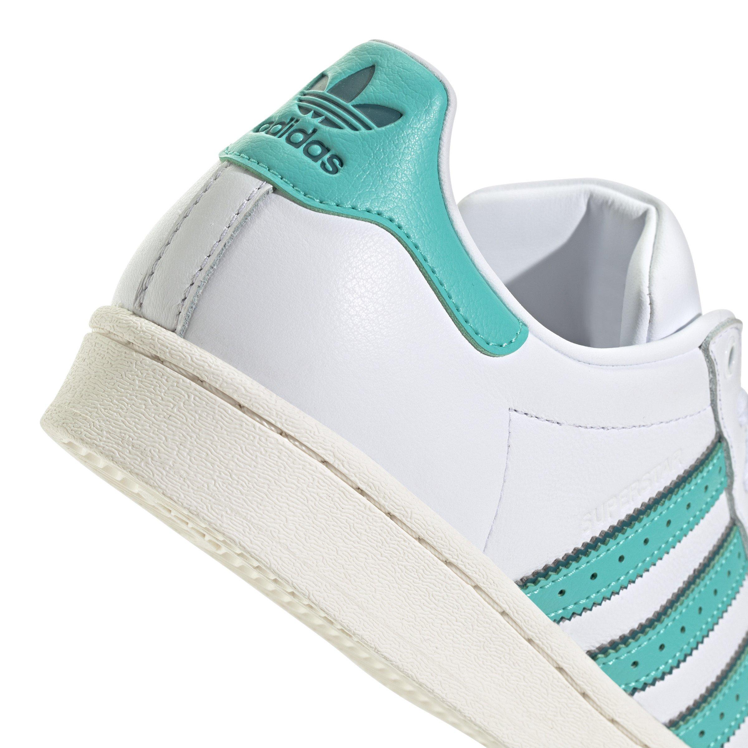 adidas Originals Superstar Women's "Ftwr White/Cloud White/Mint Rush" Shoe