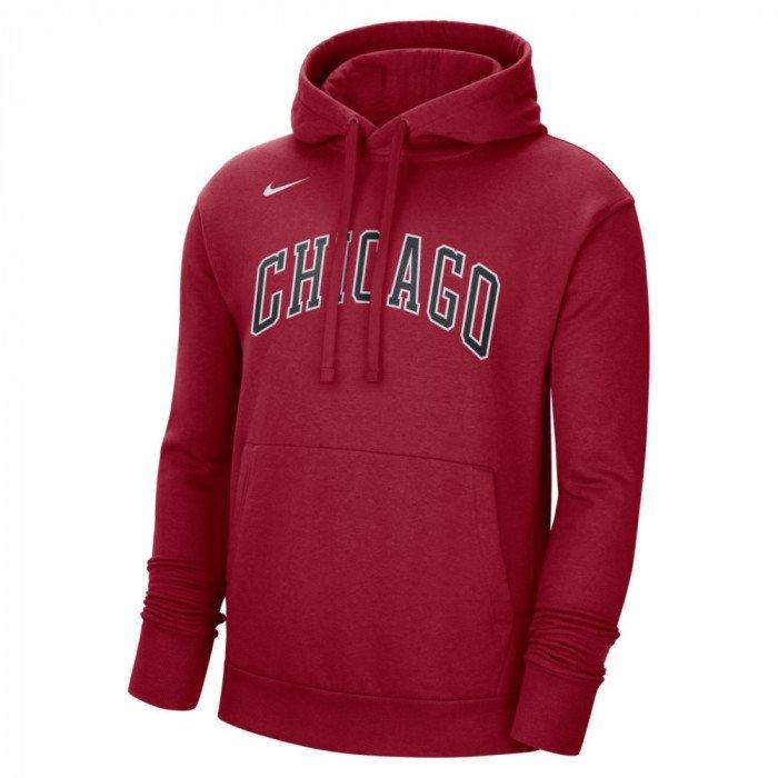 Nike NBA Chicago Bulls City Edition Overhead Hoodie - White - Mens