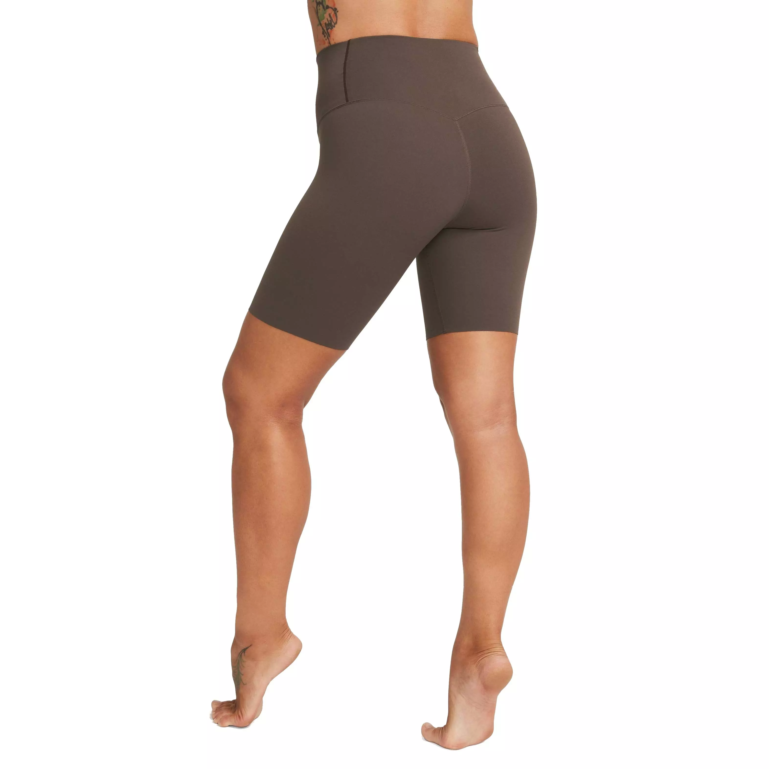 Nike Women's Zenvy Gentle-Support High-Waisted 8" Biker Shorts - Brown - BROWN