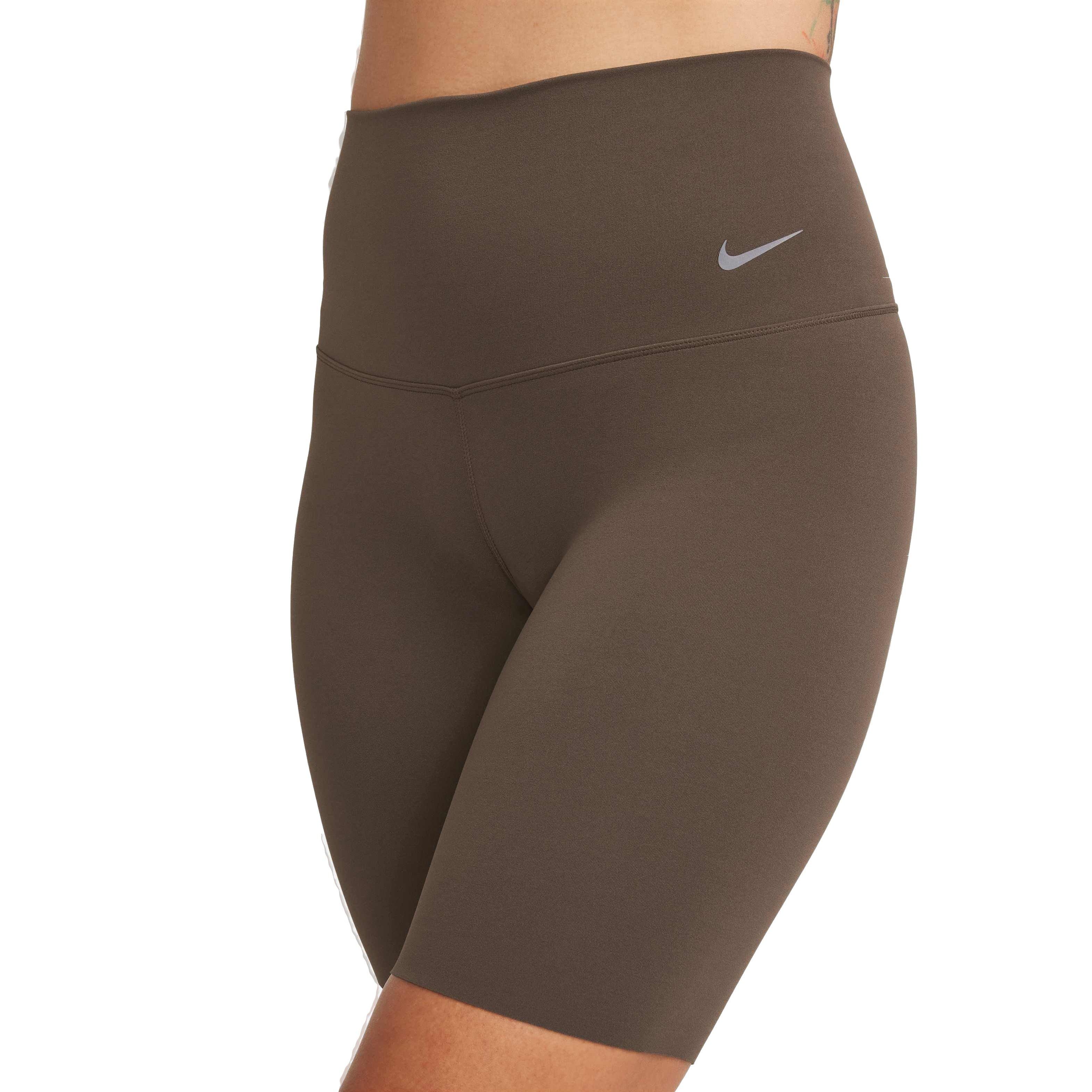 Nike Women's Zenvy Gentle-Support High-Waisted 8" Biker Shorts - Brown - BROWN Thumbnail View 3