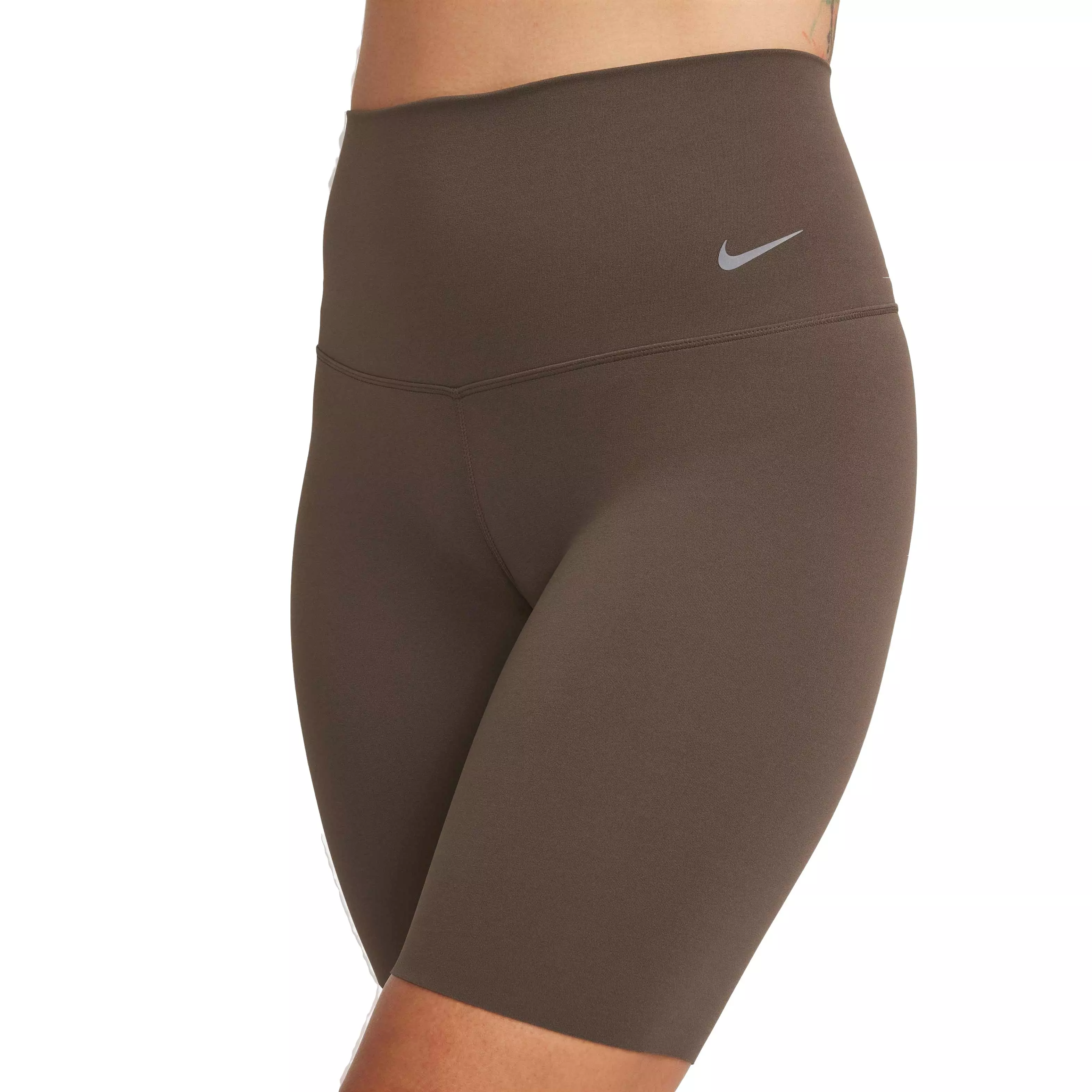 Nike Women's Zenvy Gentle-Support High-Waisted 8" Biker Shorts - Brown - BROWN