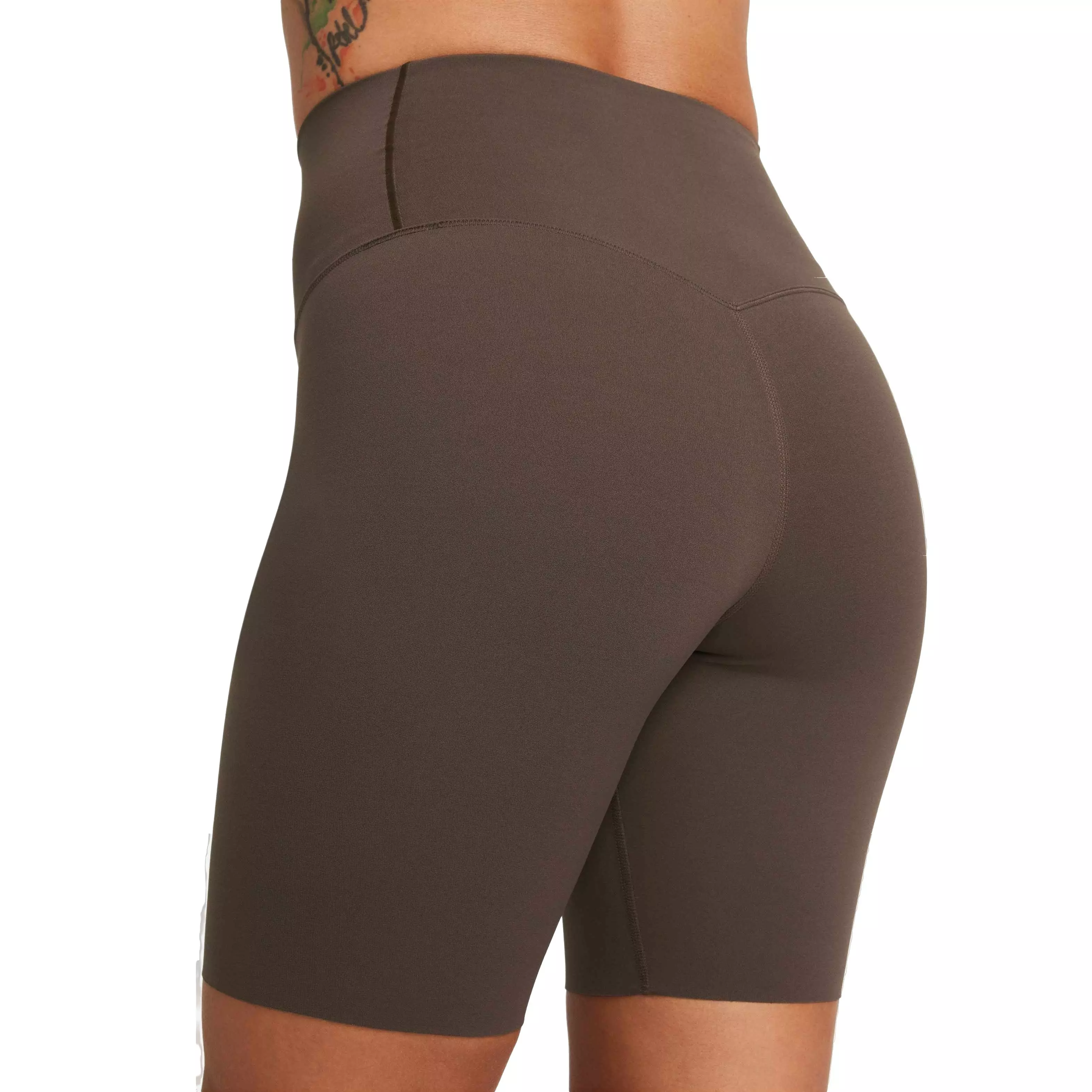 Nike Women's Zenvy Gentle-Support High-Waisted 8" Biker Shorts - Brown - BROWN