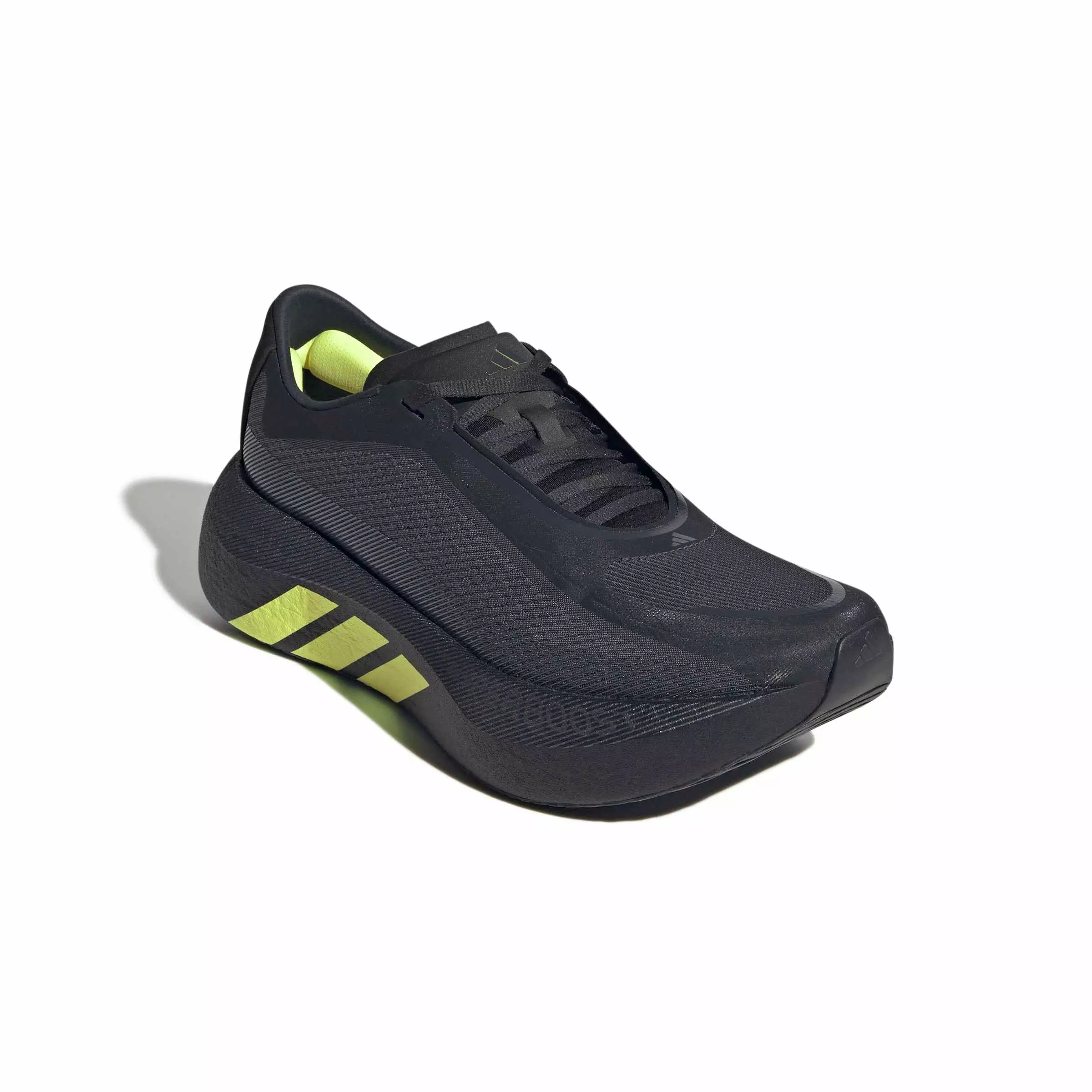 adidas Hyperboost Edge "Carbon/Hi-Res Yellow/Grey Five" Men's Running Shoe - CARBON/YELLOW/GREY