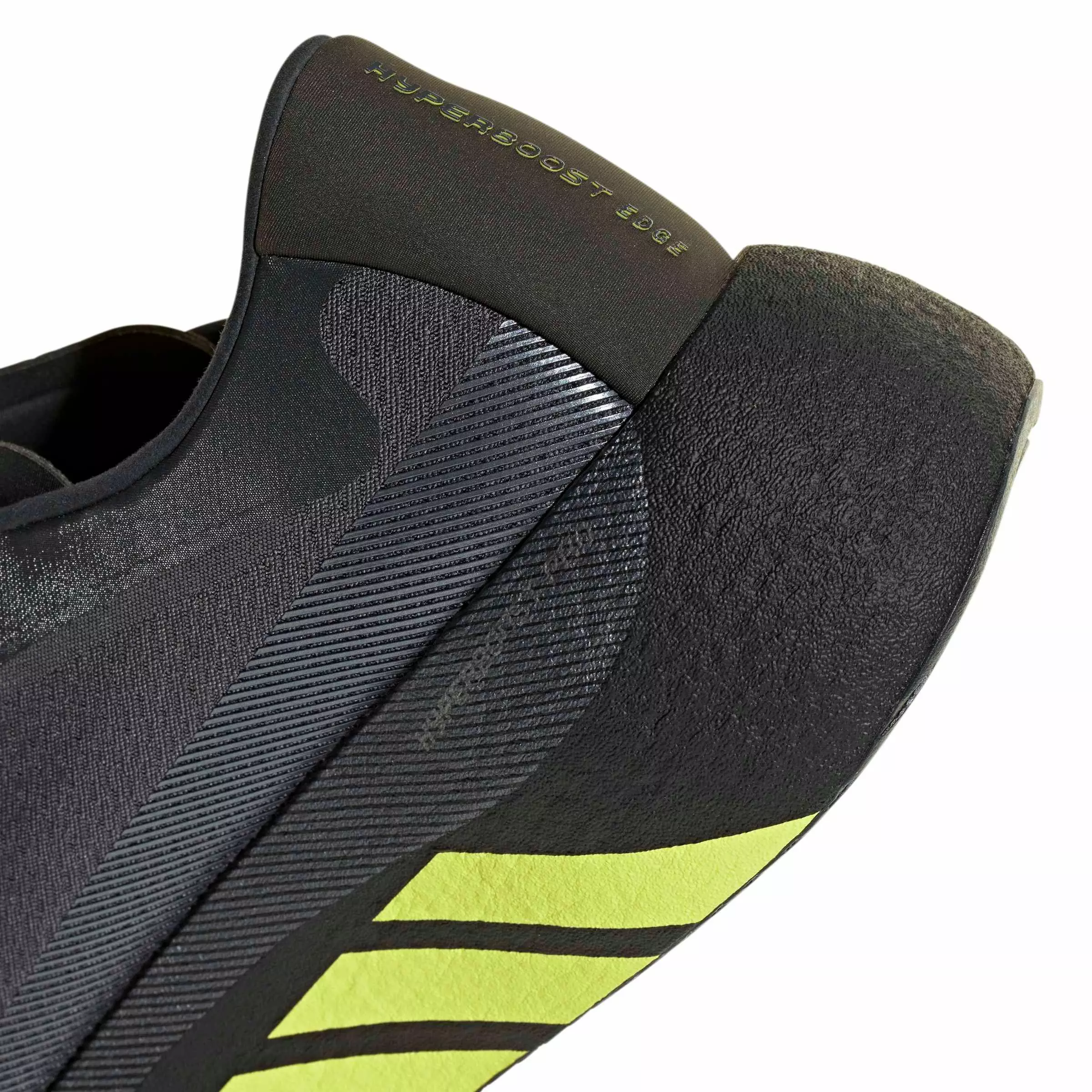 adidas Hyperboost Edge "Carbon/Hi-Res Yellow/Grey Five" Men's Running Shoe - CARBON/YELLOW/GREY