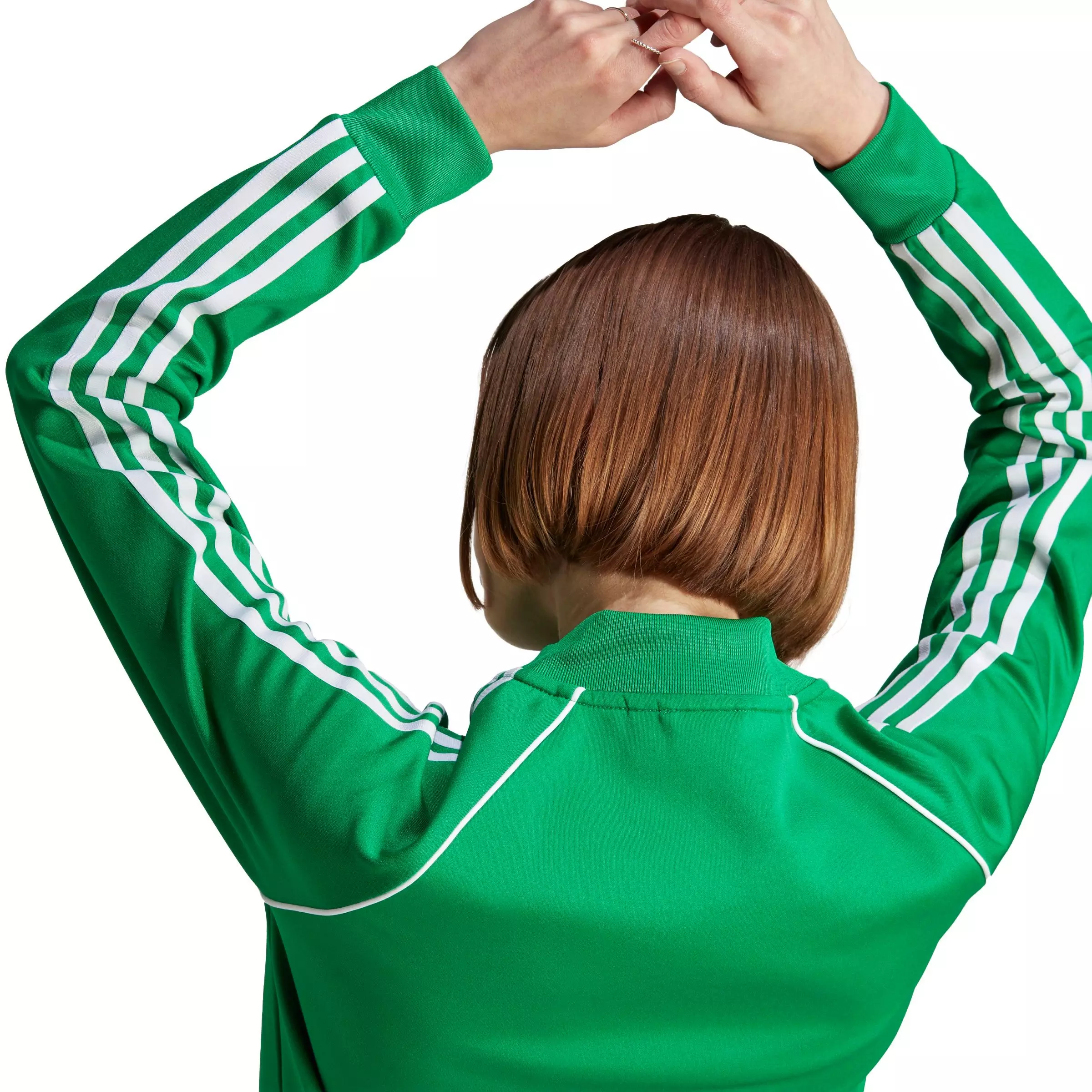 adidas Women's Adicolor Classics SST Track Jacket - Green - GREEN
