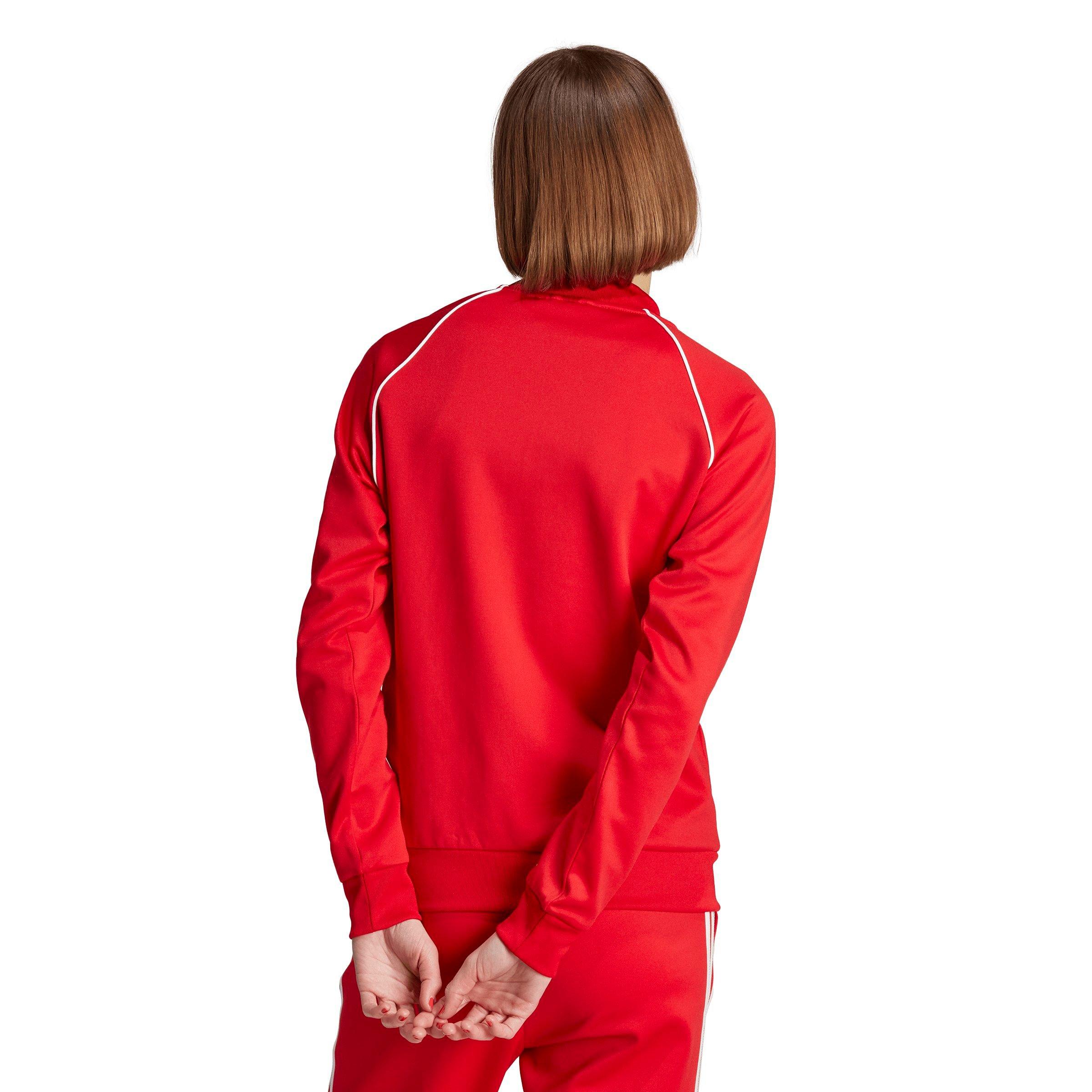 adidas Women's Adicolor Classics SST Track Jacket - Red - RED Thumbnail View 2