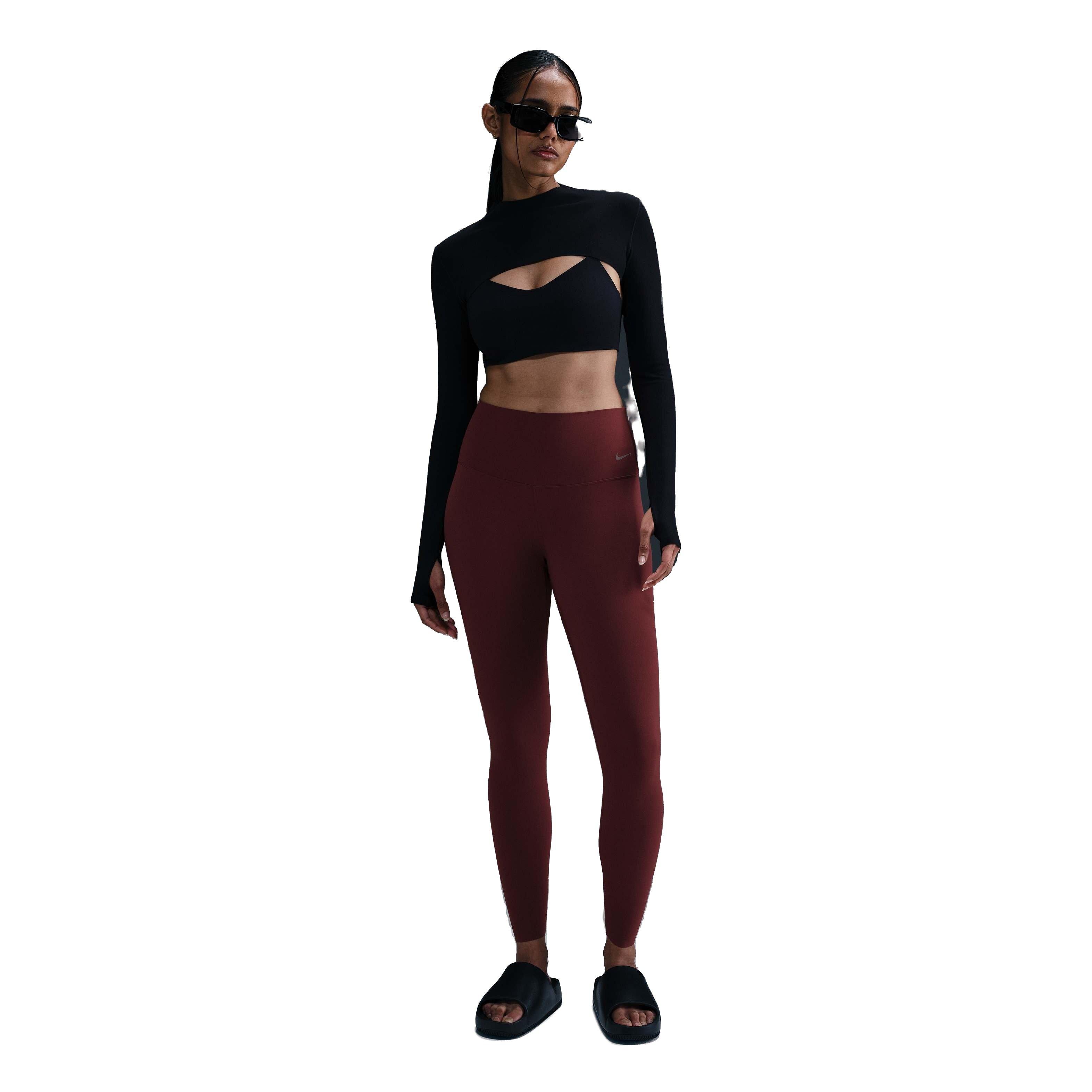 Nike Women's Zenvy Gentle-Support High-Waisted 7/8 Leggings - Red - RED