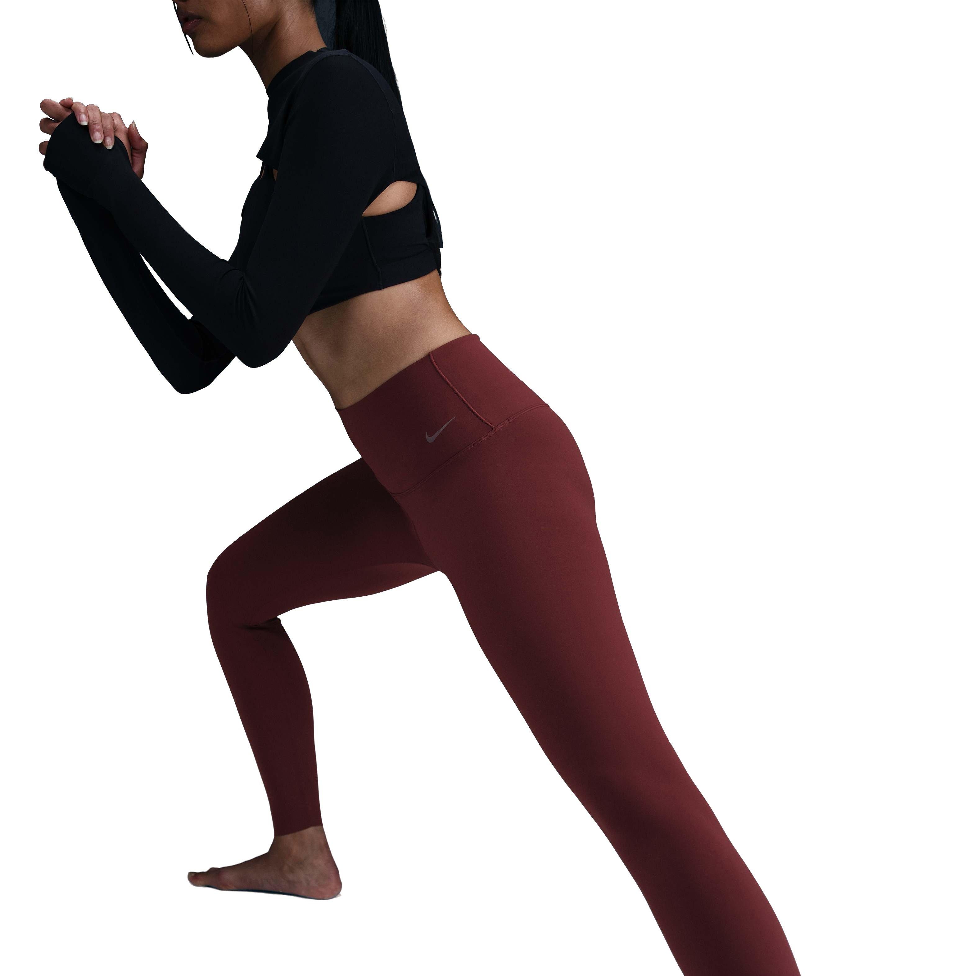 Nike Women's Zenvy Gentle-Support High-Waisted 7/8 Leggings - Red - RED Thumbnail View 3