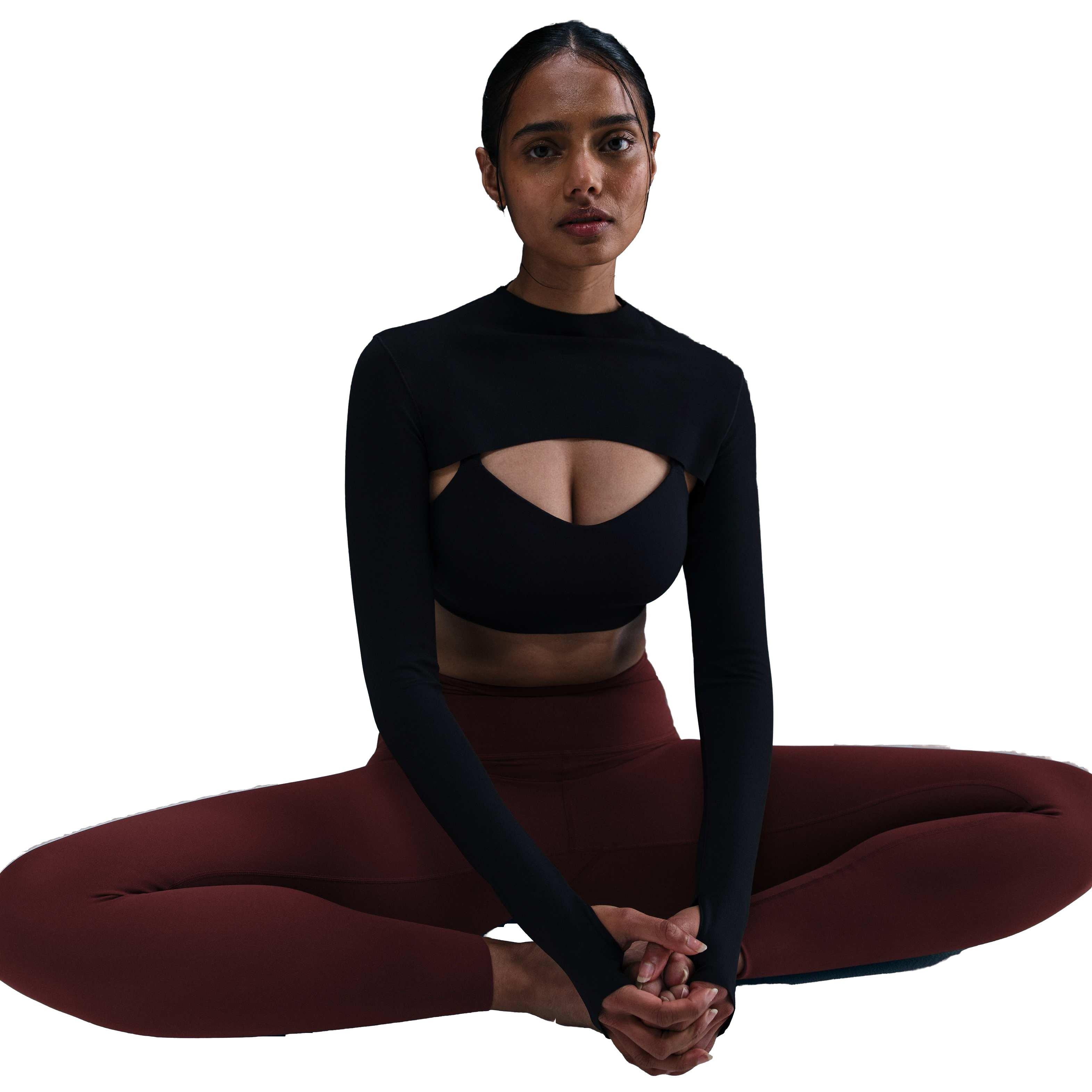 Nike Women's Zenvy Gentle-Support High-Waisted 7/8 Leggings - Red - RED Thumbnail View 5