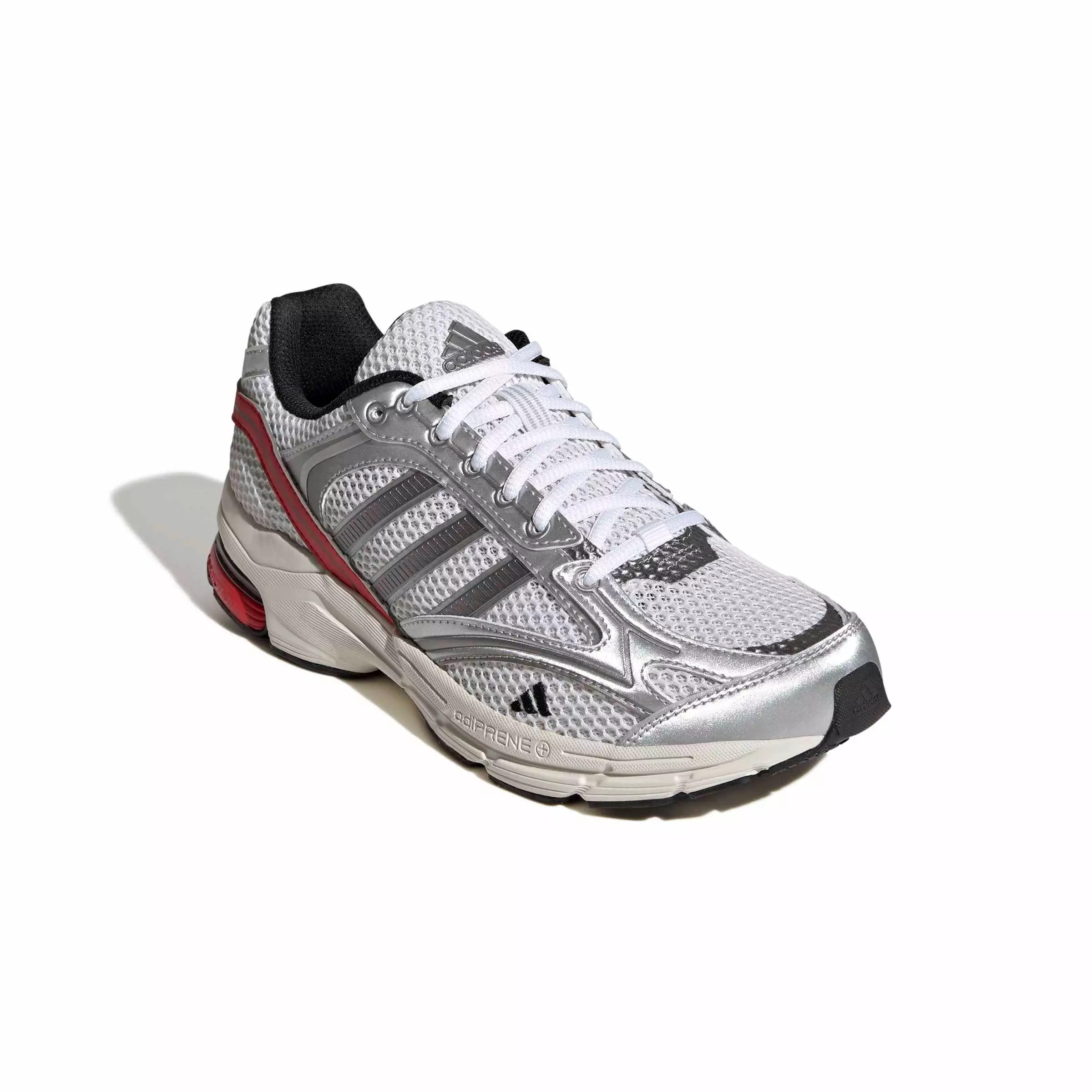 adidas Spiritain 2000 "Ftwr White/Iron Metallic/Better Scarlet" Men's Shoe - WHITE/IRON/SCARLET
