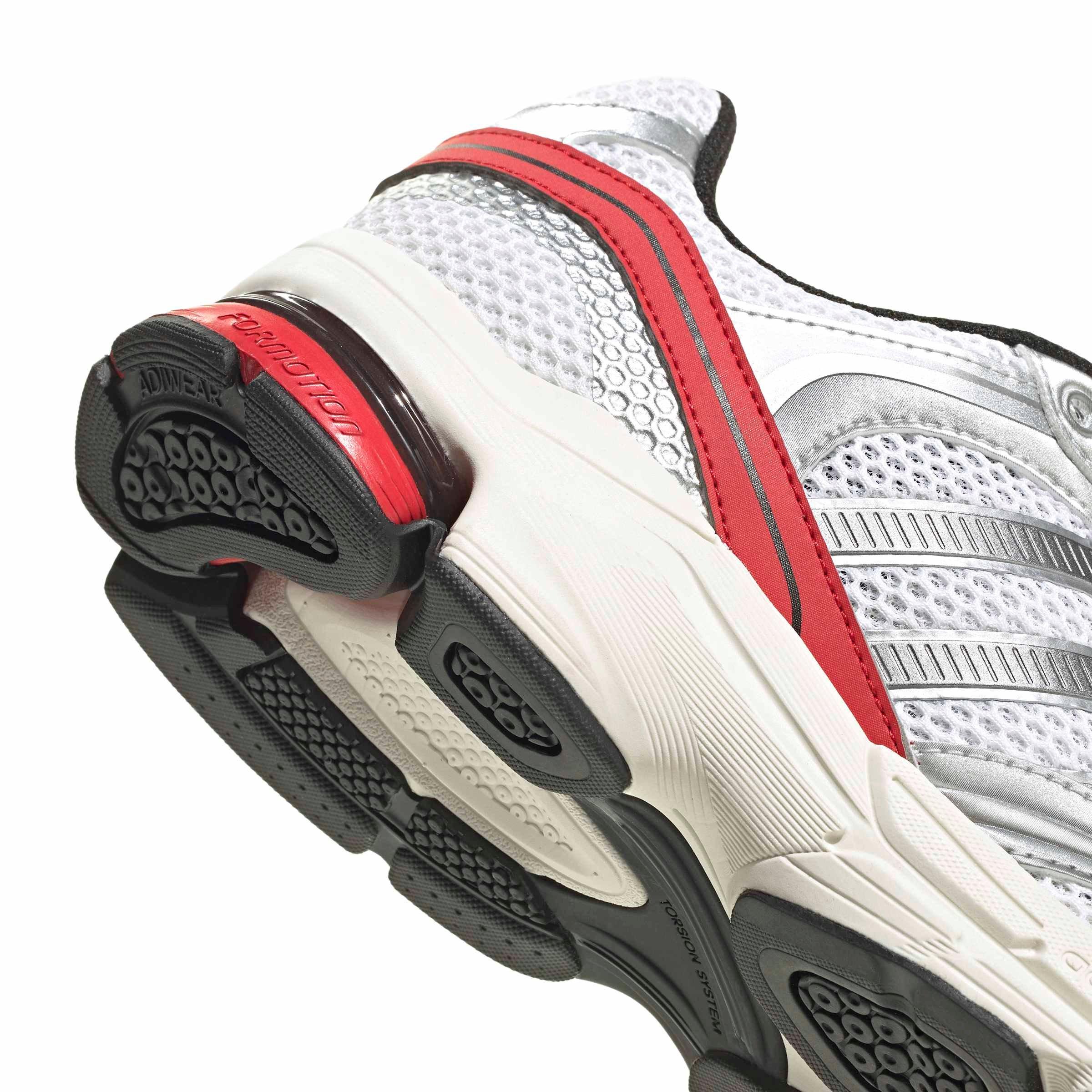 adidas Spiritain 2000 "Ftwr White/Iron Metallic/Better Scarlet" Men's Shoe - WHITE/IRON/SCARLET