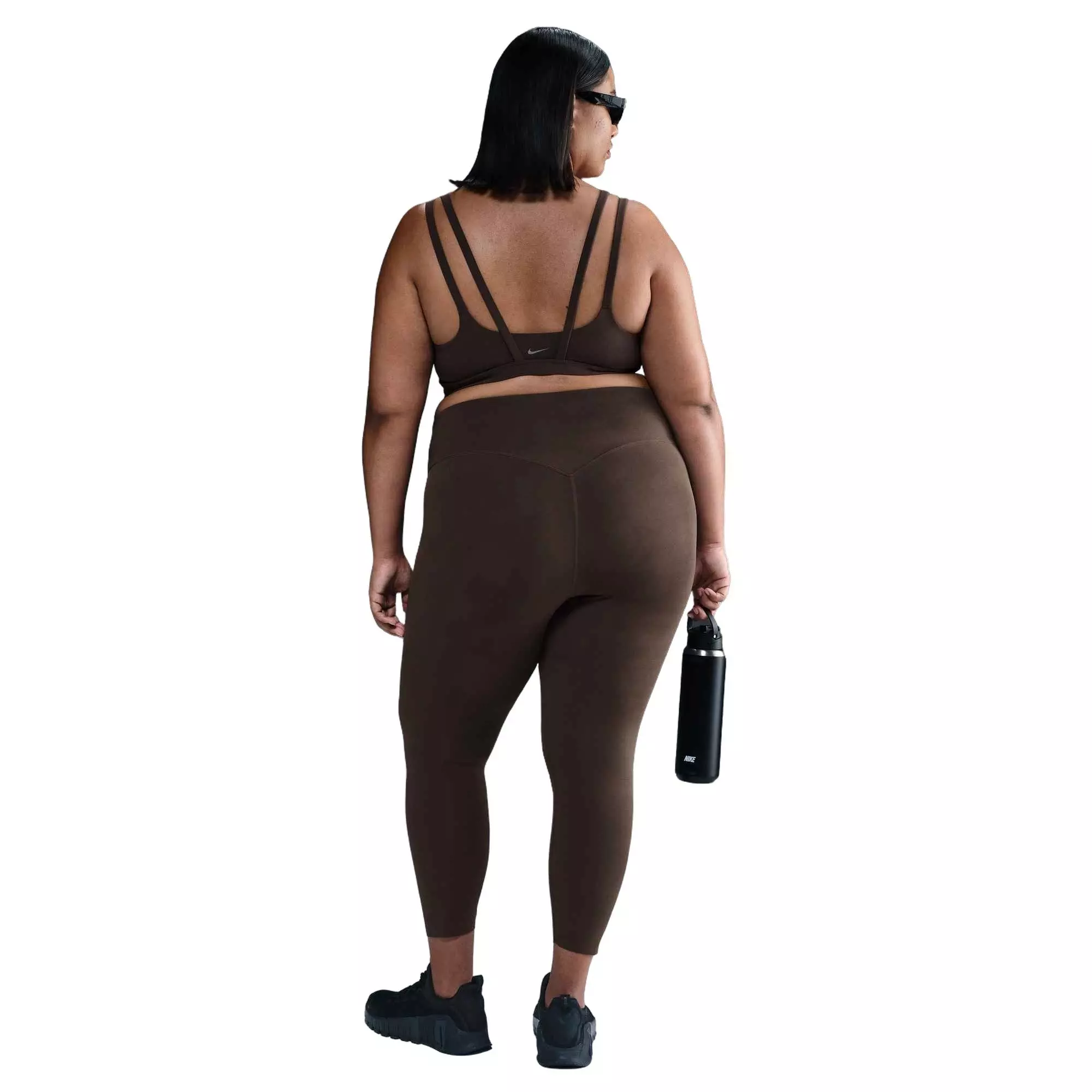 Nike Women's Zenvy High-Waisted Gentle-Support 7/8 Leggings - Brown - BROWN