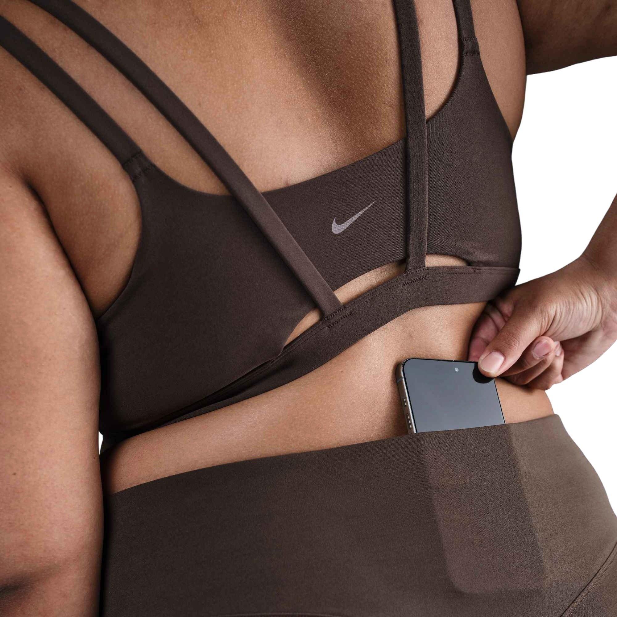 Nike Women's Zenvy High-Waisted Gentle-Support 7/8 Leggings - Brown - BROWN Thumbnail View 4