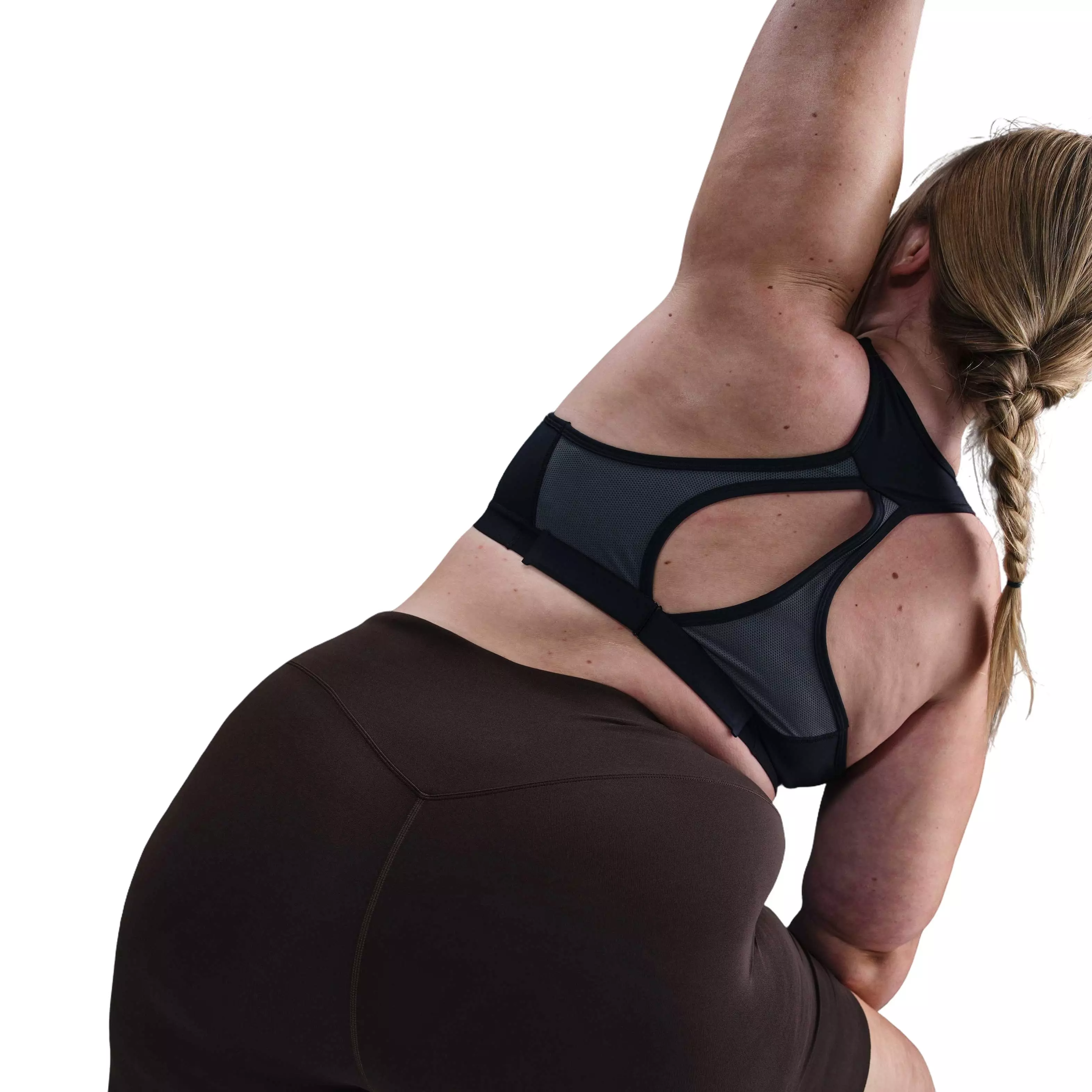 Nike Women's Zenvy 8" Gentle-Support High-Waisted Biker Shorts - Brown - BROWN