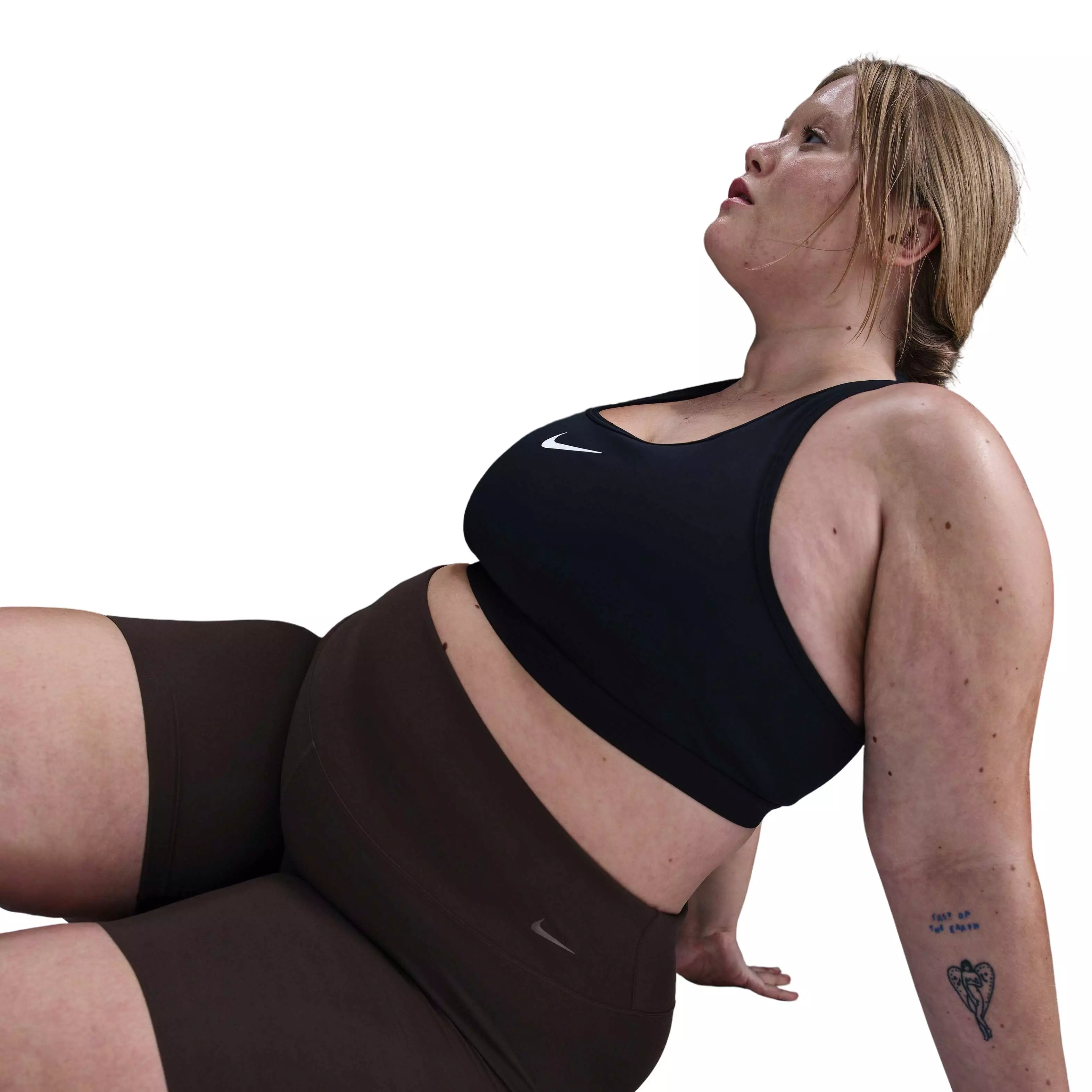 Nike Women's Zenvy 8" Gentle-Support High-Waisted Biker Shorts - Brown - BROWN