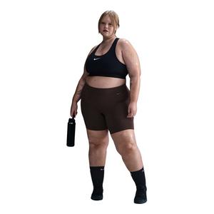 Nike Women's Zenvy 8" Gentle-Support High-Waisted Biker Shorts - Brown