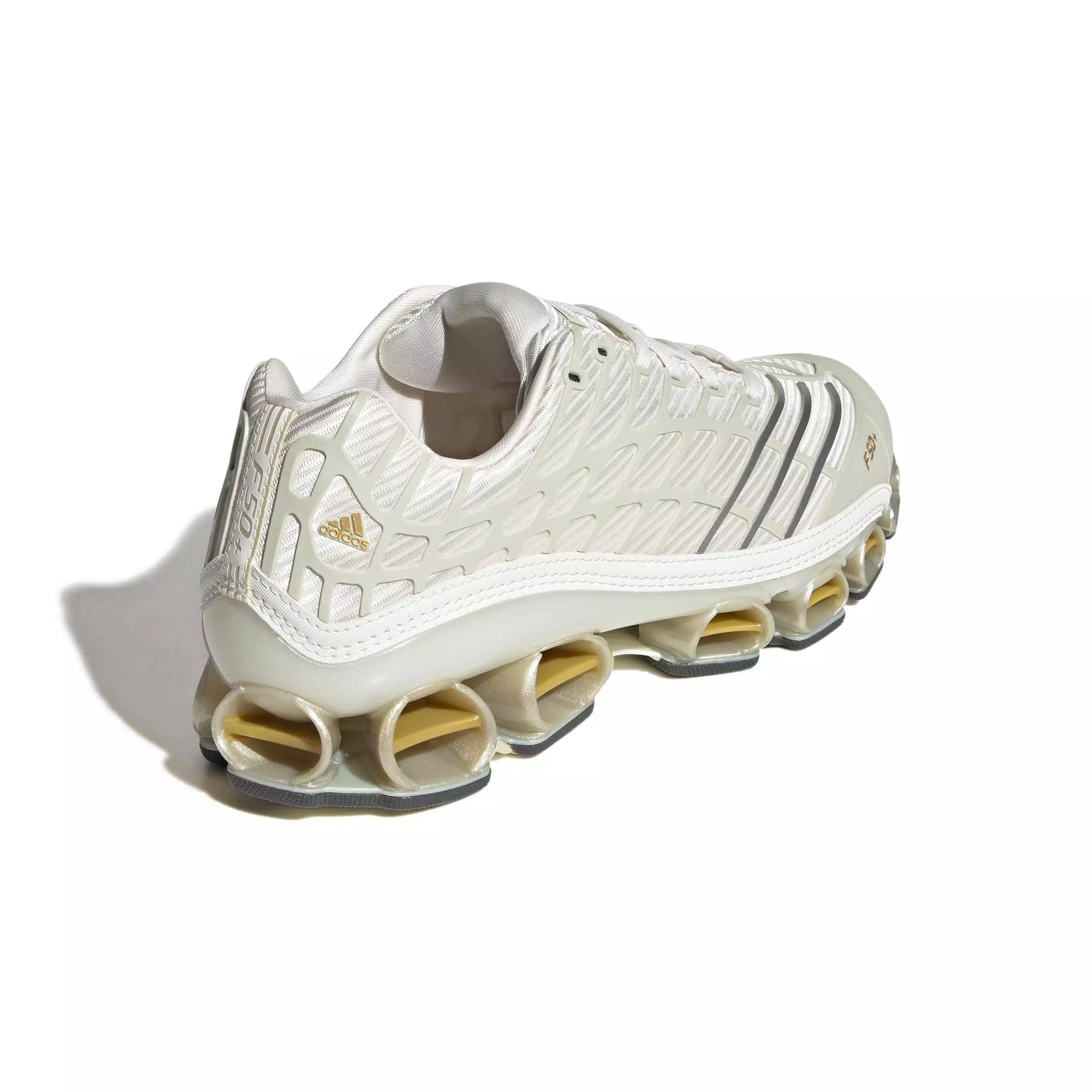 adidas Originals Megaride F50 "Cloud White/Ice Gold Metallic/Gold Metallic" Men's Shoe - WHITE/GOLD/GOLD