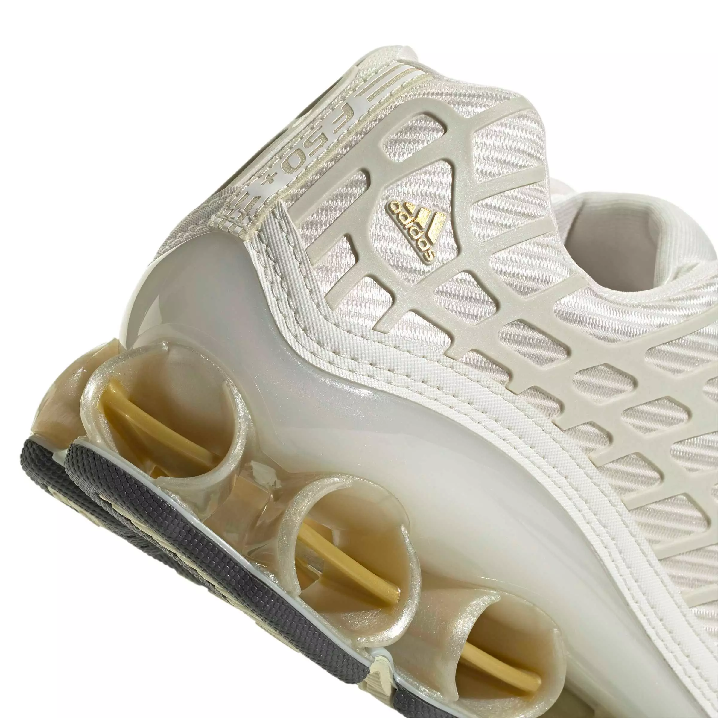 adidas Originals Megaride F50 "Cloud White/Ice Gold Metallic/Gold Metallic" Men's Shoe - WHITE/GOLD/GOLD