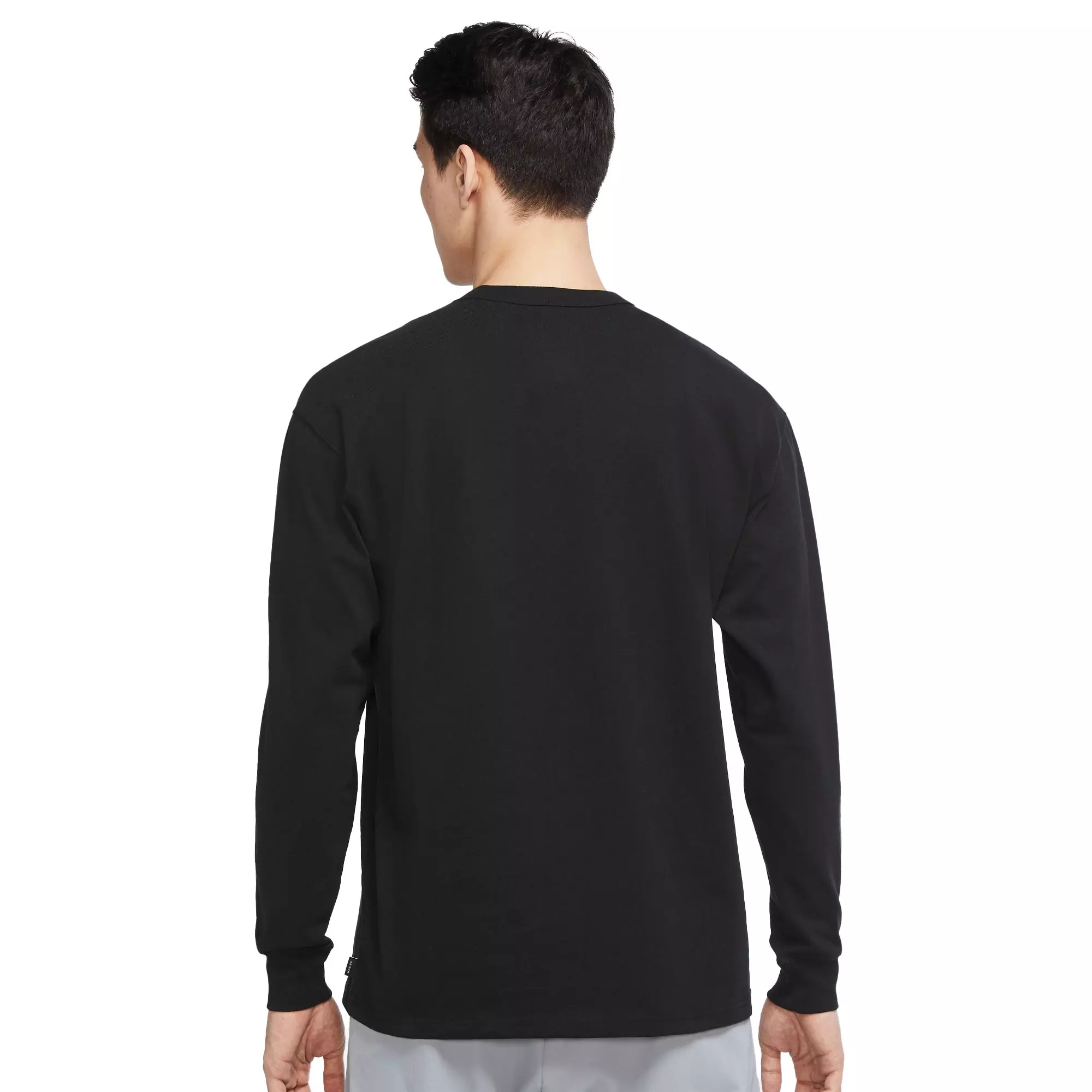 Nike Men's Sportswear Premium Essentials Long-Sleeve Tee - BLACK