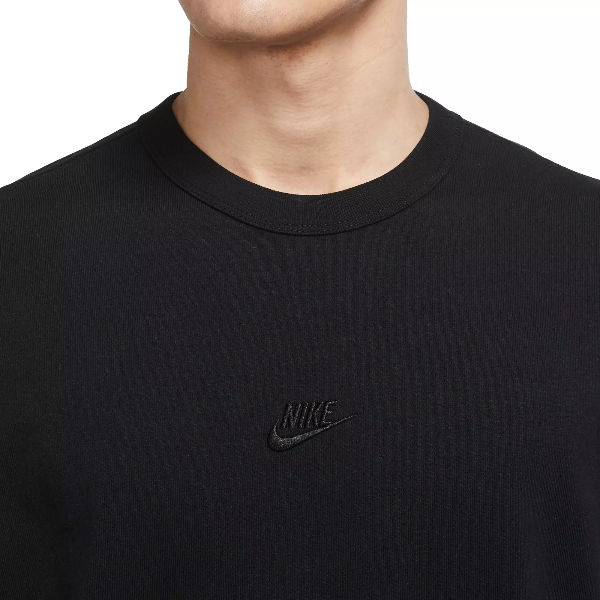 Nike Men's Sportswear Premium Essentials Long-Sleeve Tee - BLACK